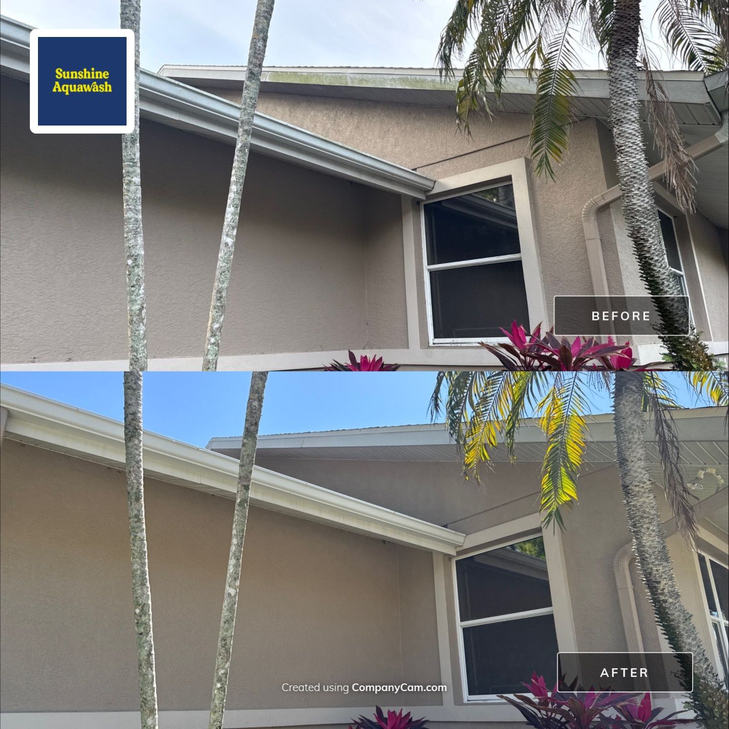 Large House Wash & Pool Cage Cleaning with Heavy Mud Dauber Nest Removal – Bradenton, FL 34209 by Sunshine AquaWash