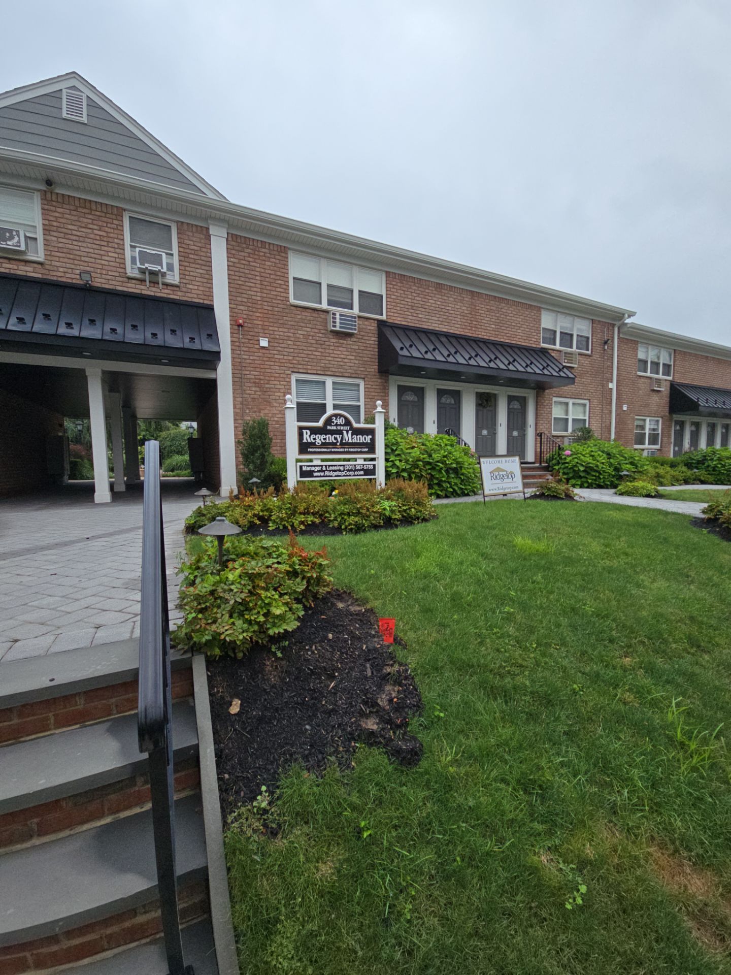 Multi-Unit Apartment Complex Exterior Brick Painting Project in Hackensack by Spectrum Painting, LLC