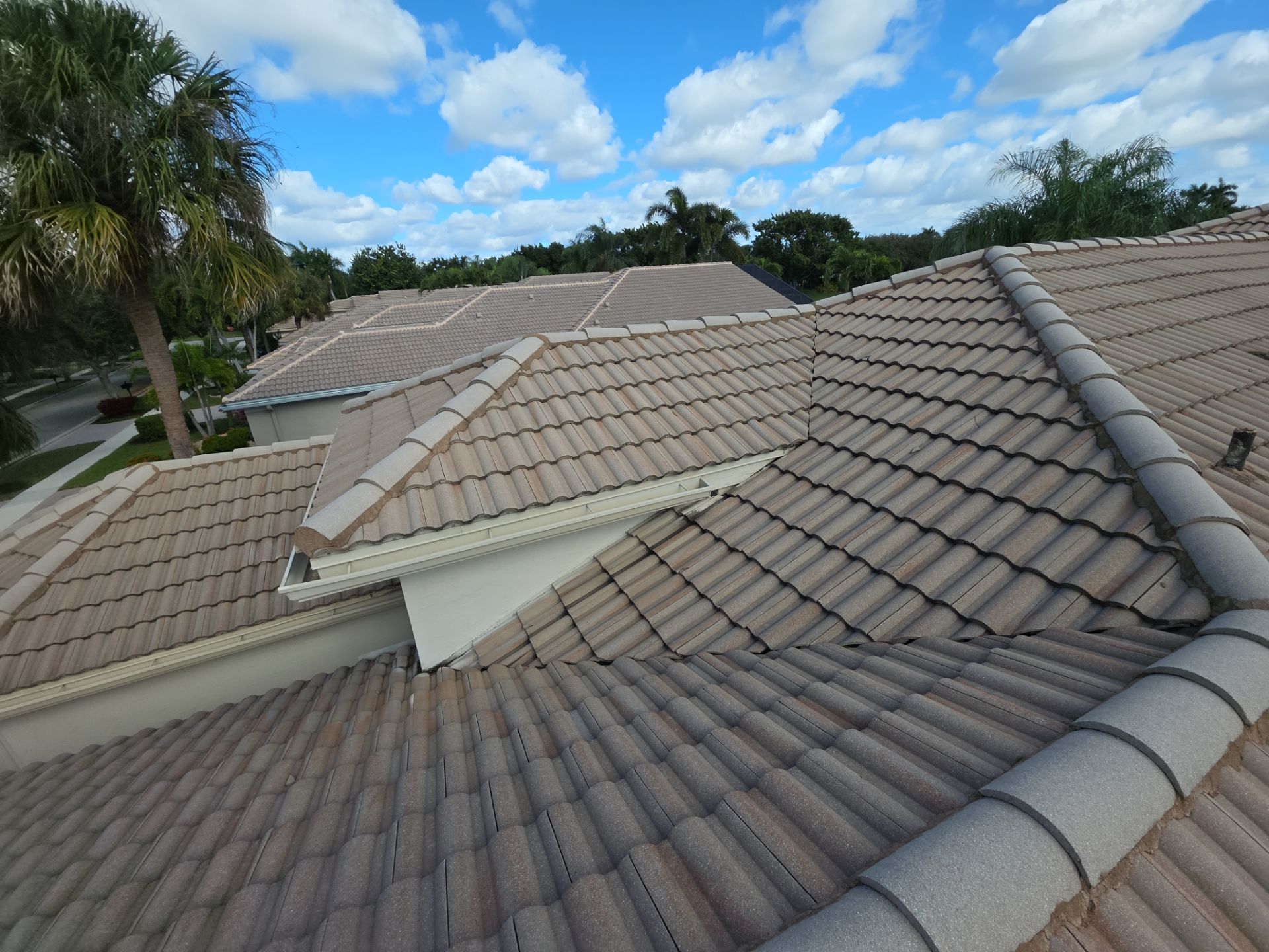 Full Concrete S-Tile Roof Replacement and Deck Repair in Wellington by Aastro Roofing