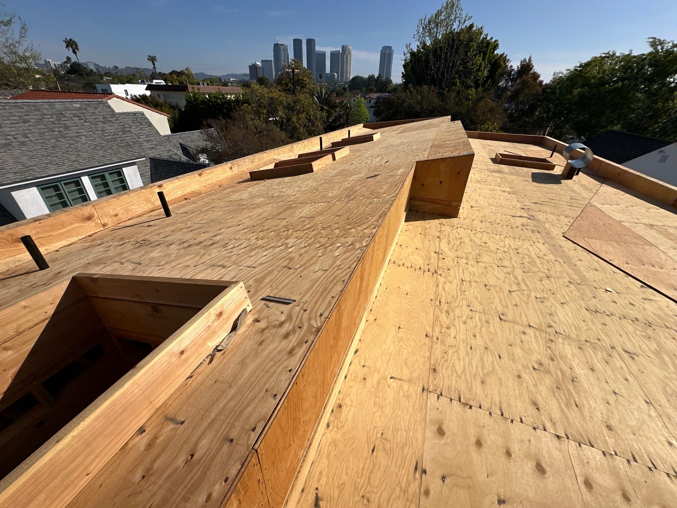 Residential Solar Panel Installation and Custom Roof Deck in Los Angeles by AWS Solar