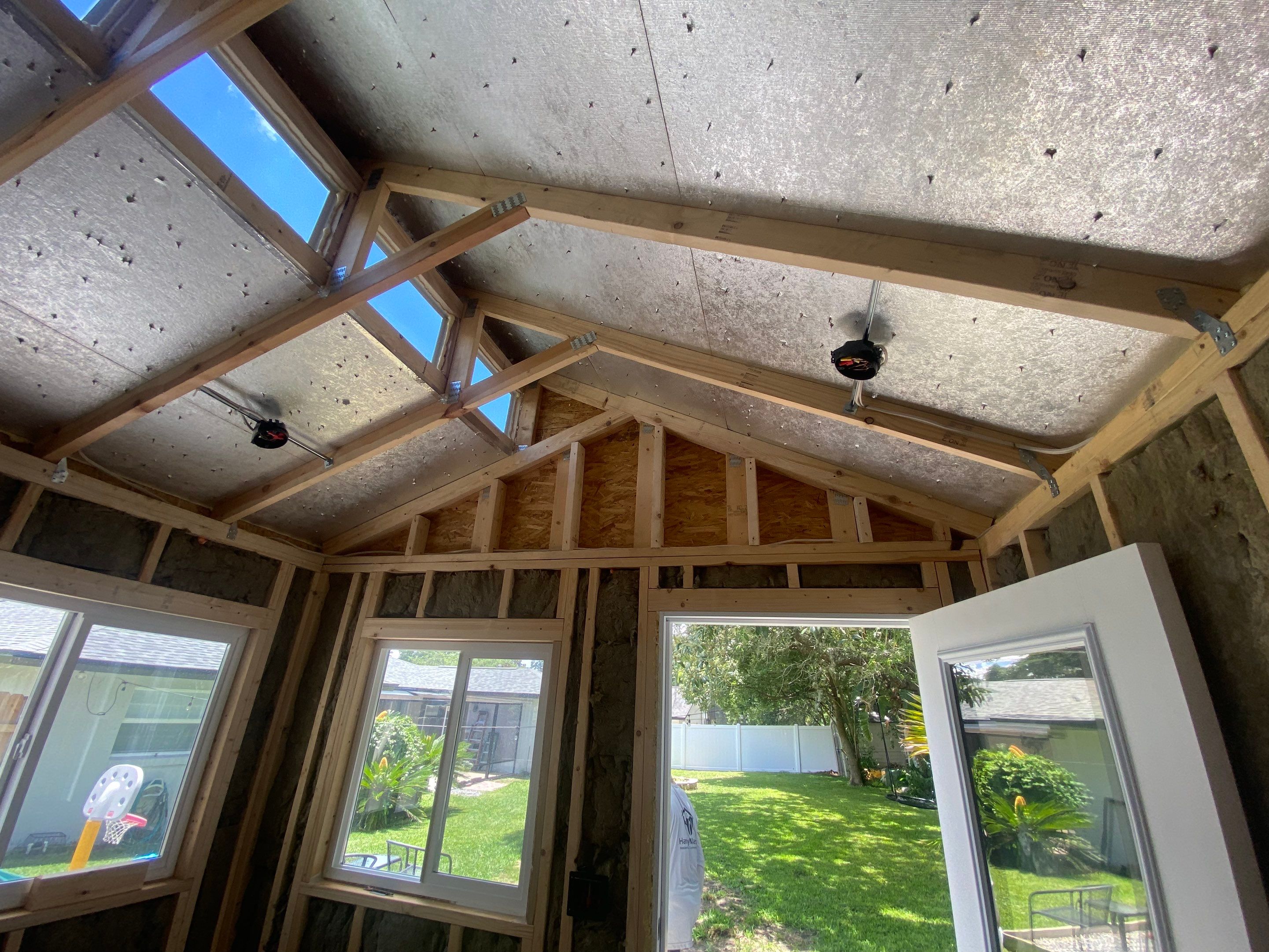 Outdoor Office Shed Interior Remodel in Longwood: From Drywall to Paint by HandyMangum