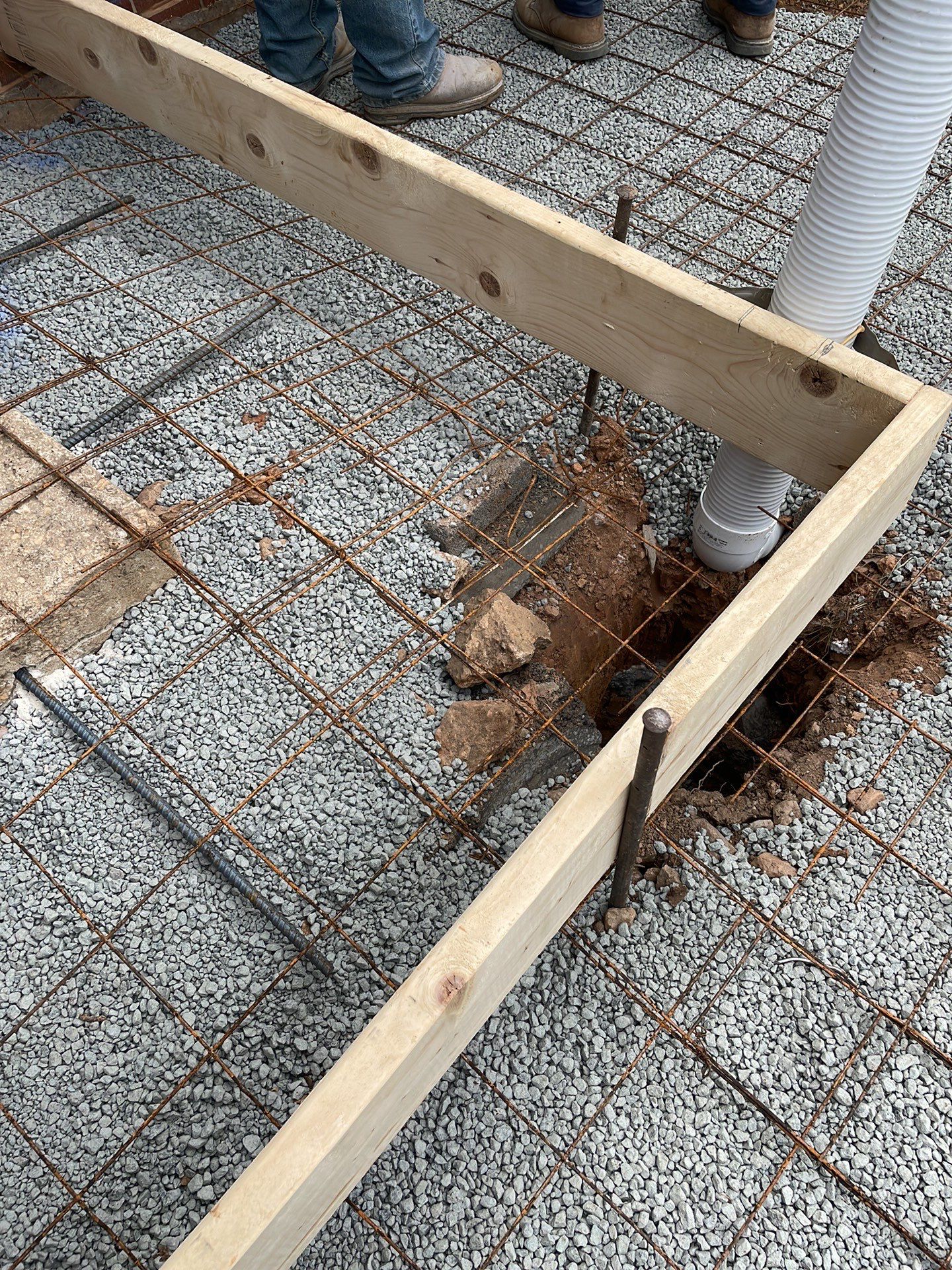 New walkway with stairs and a new front porch by Fairfax Contractors, LLC