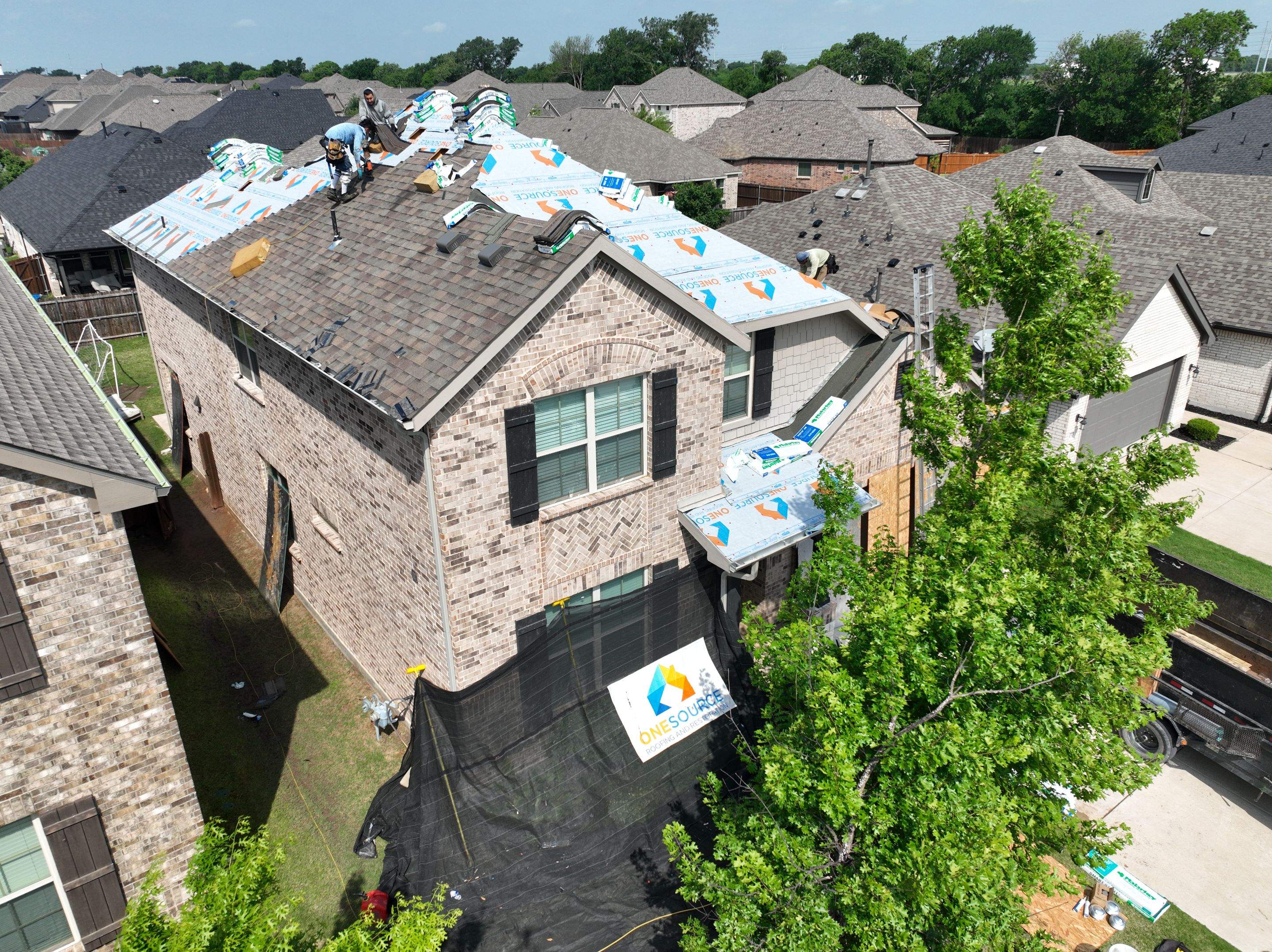 Residential Roofing Installation using Malarkey Vista Natural Wood by OneSource Roofing and Restoration