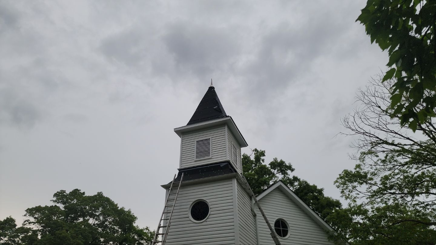 Church Roof Installation using GAF Slateline by ExteriorPros
