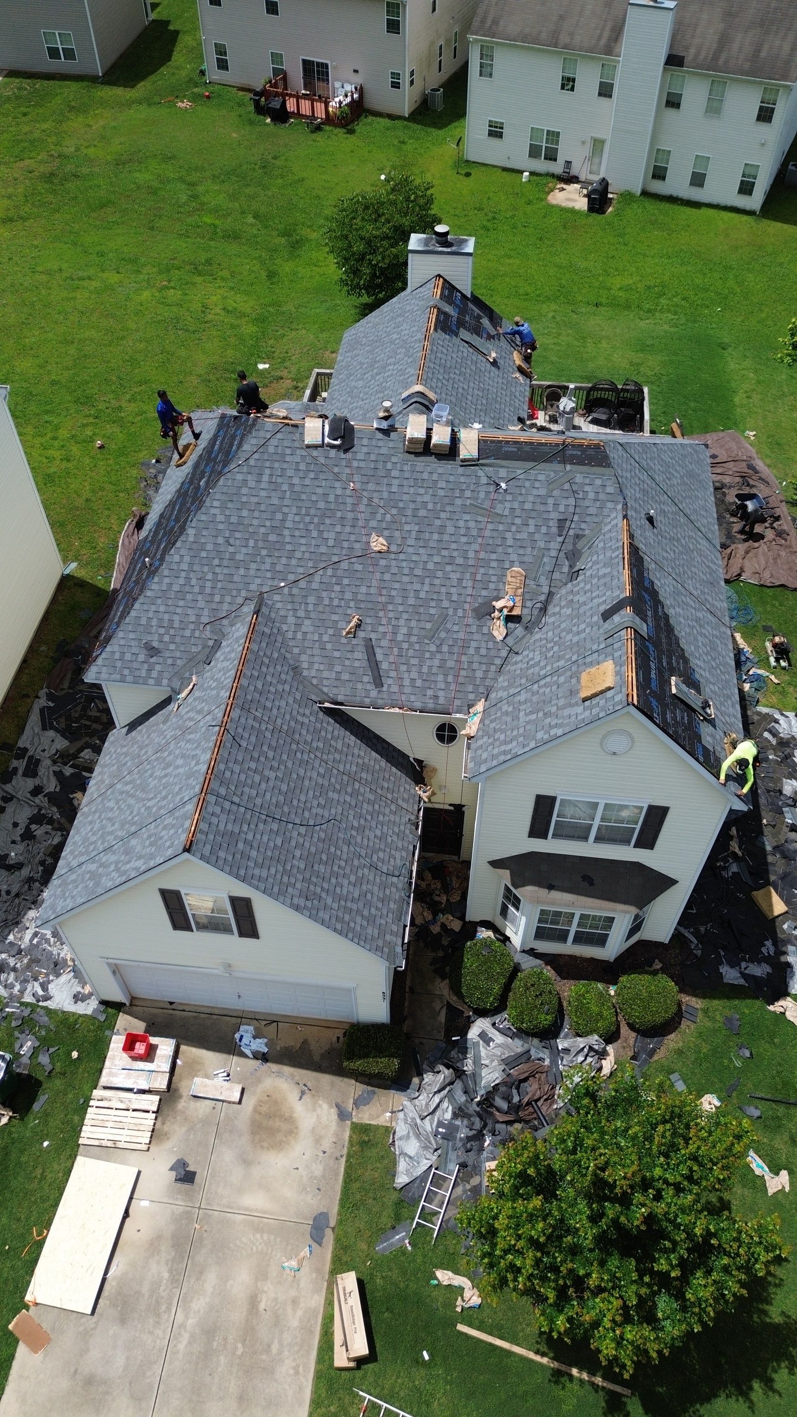 Roof replacement by hail and wind damage by Just Brilliant Restoration JBR