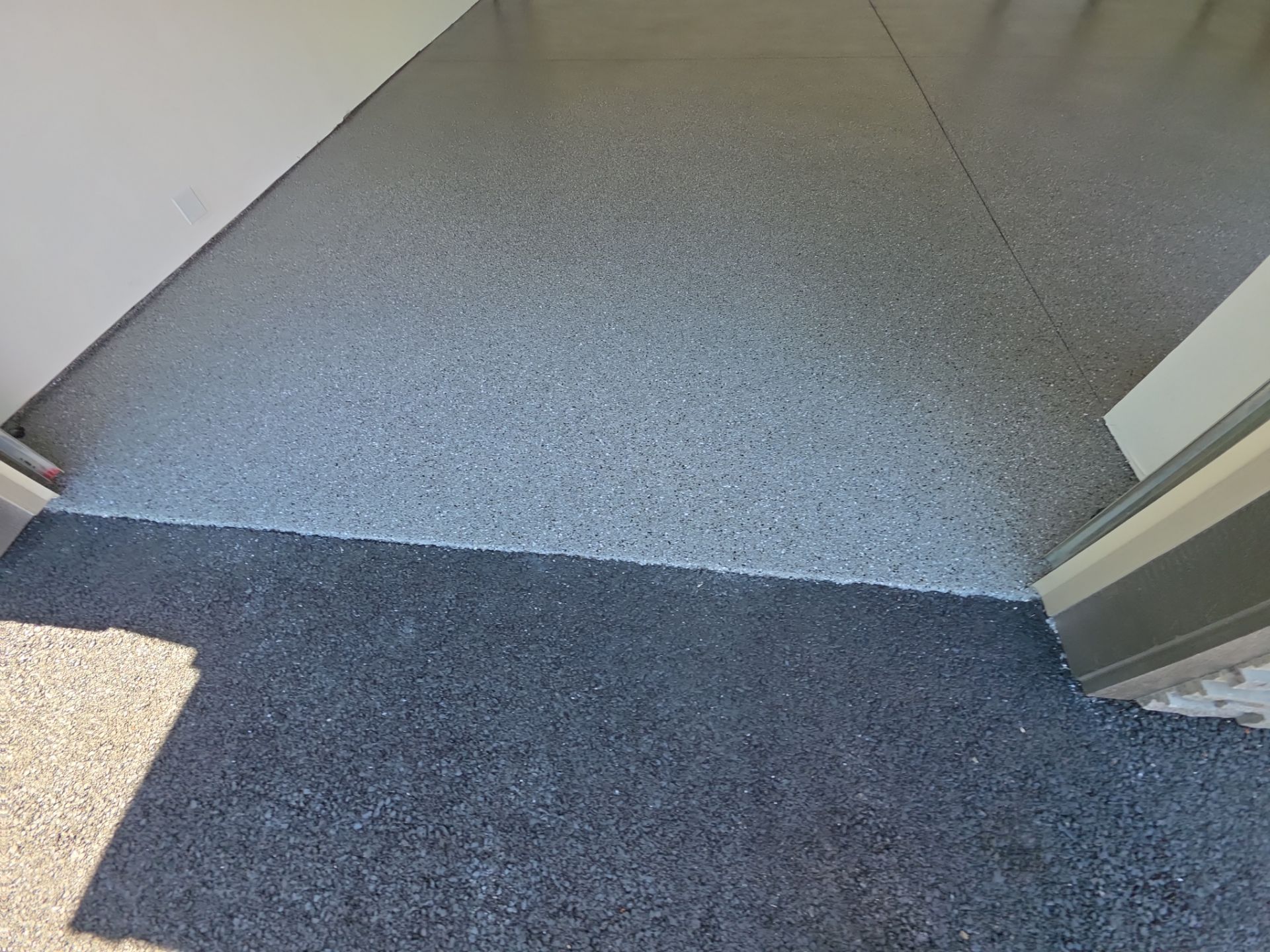 Garage Transformation using Slate Hybrid by Croc Coatings, LLC