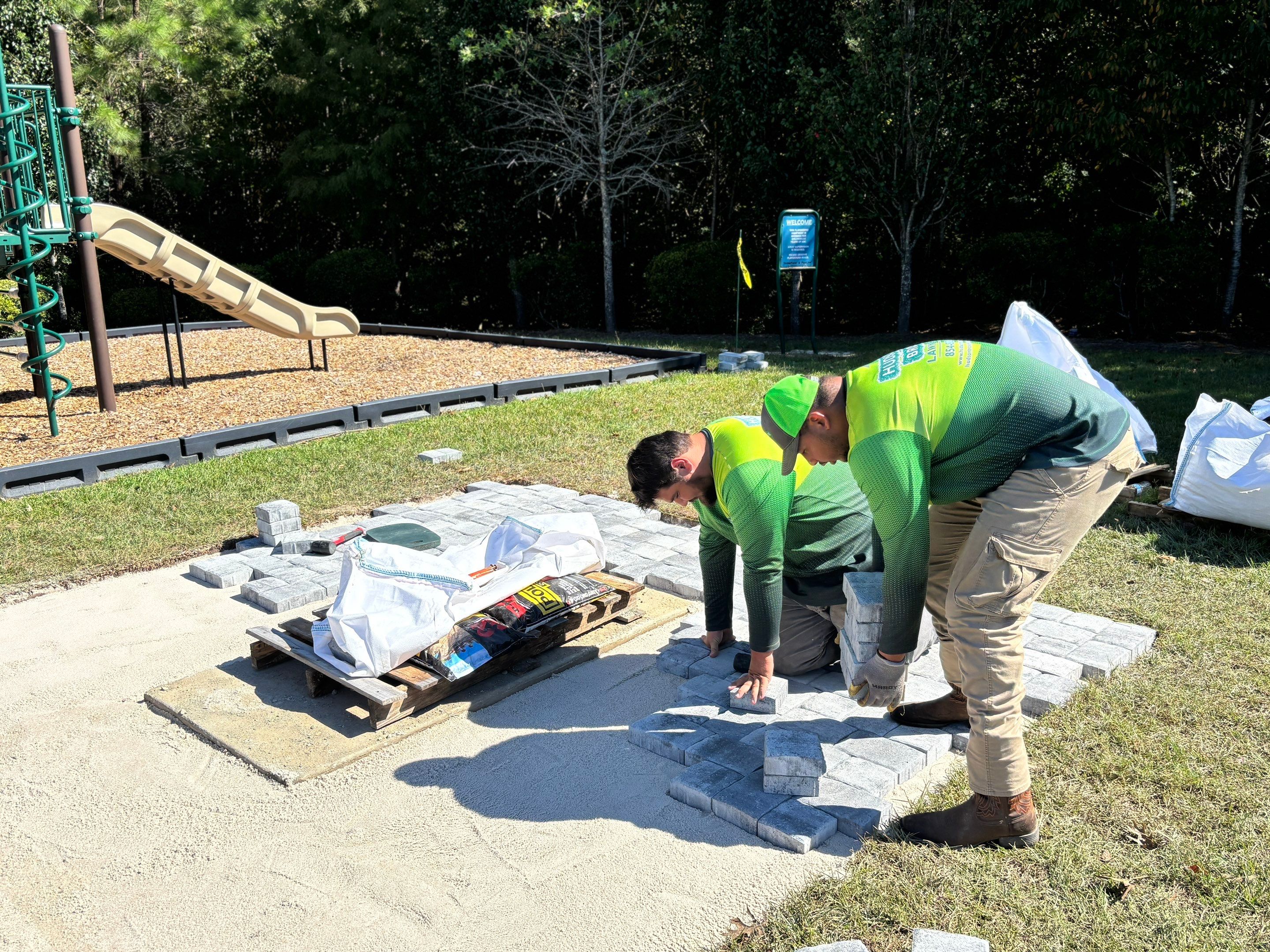 Paver Installation Project in Highland Park - Summerville, SC by Hudson Bros Lawn Care LLC