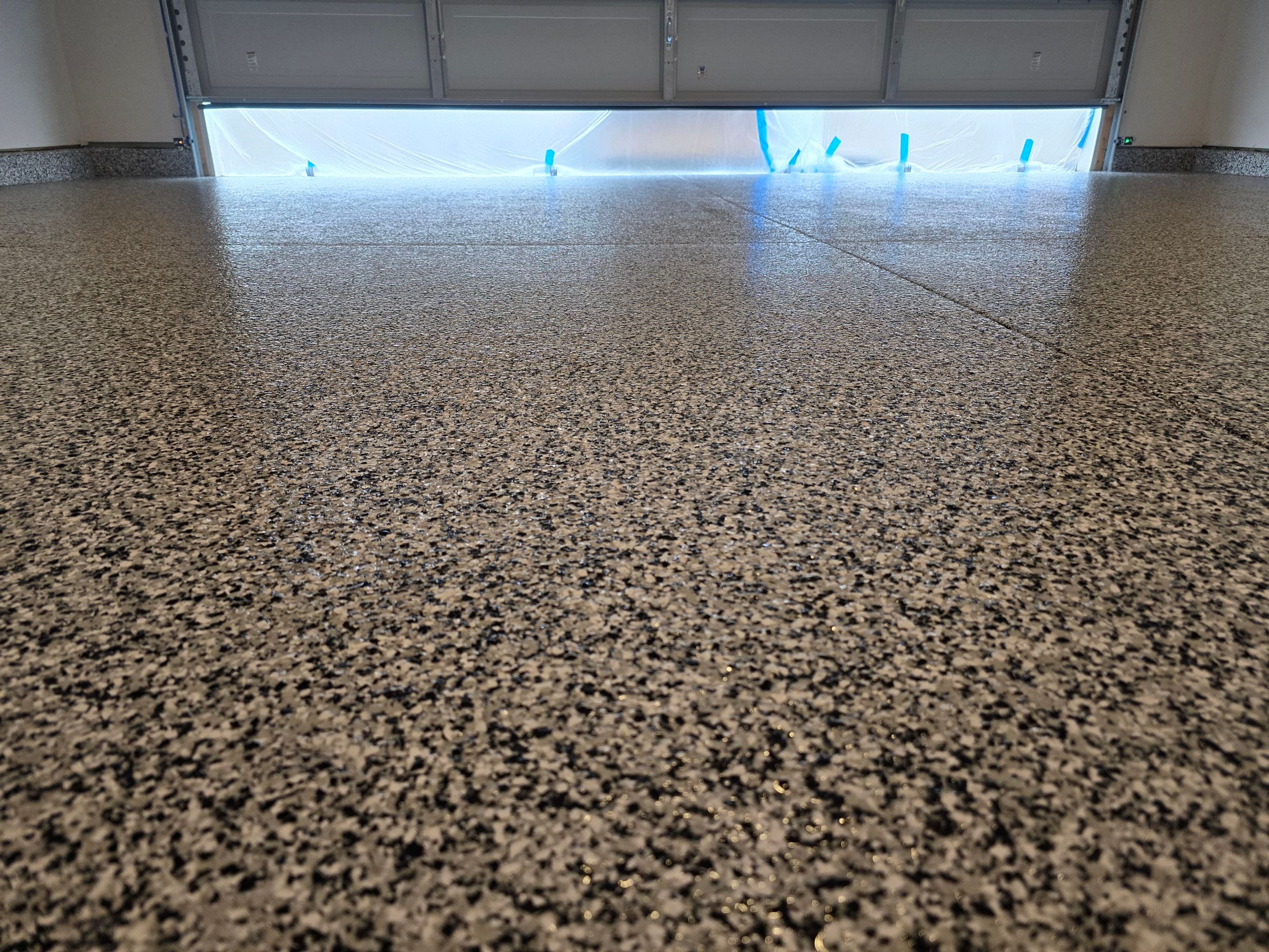 Garage using Domino by Elite Floor Solutions