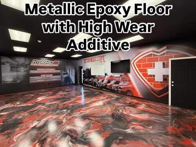 Metallic Epoxy Floor with Satin Finish