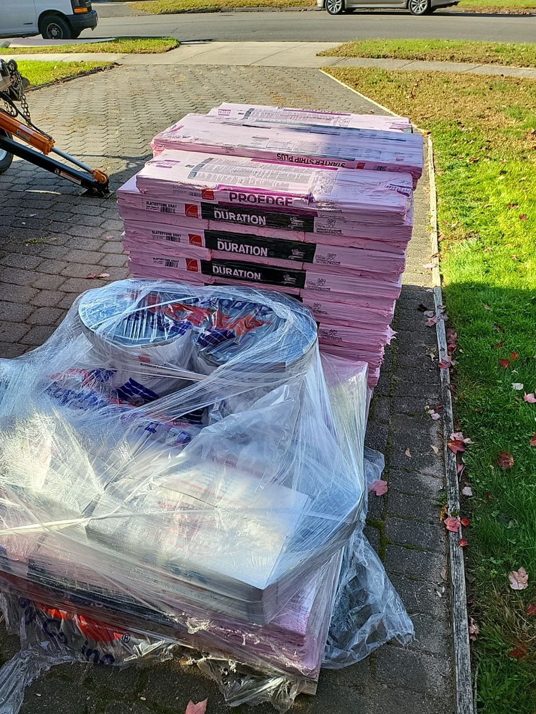 Residential Roofing Installation using Owens Corning TruDefinition Slatestone Gray by A Plus Exterior