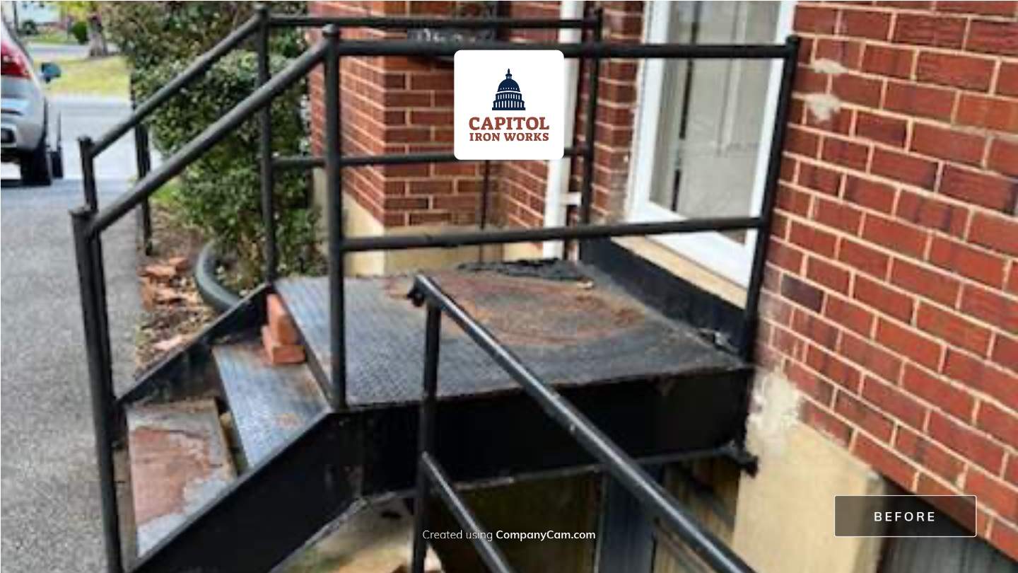 Structural Iron Staircase Replacement – Lanham, MD by Capitol Iron Works