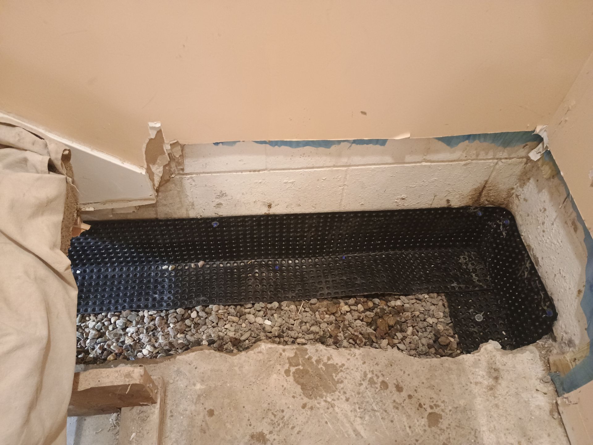 Interior Drain Tile Installation in Minnetonka, MN by Waterproofing Northeast