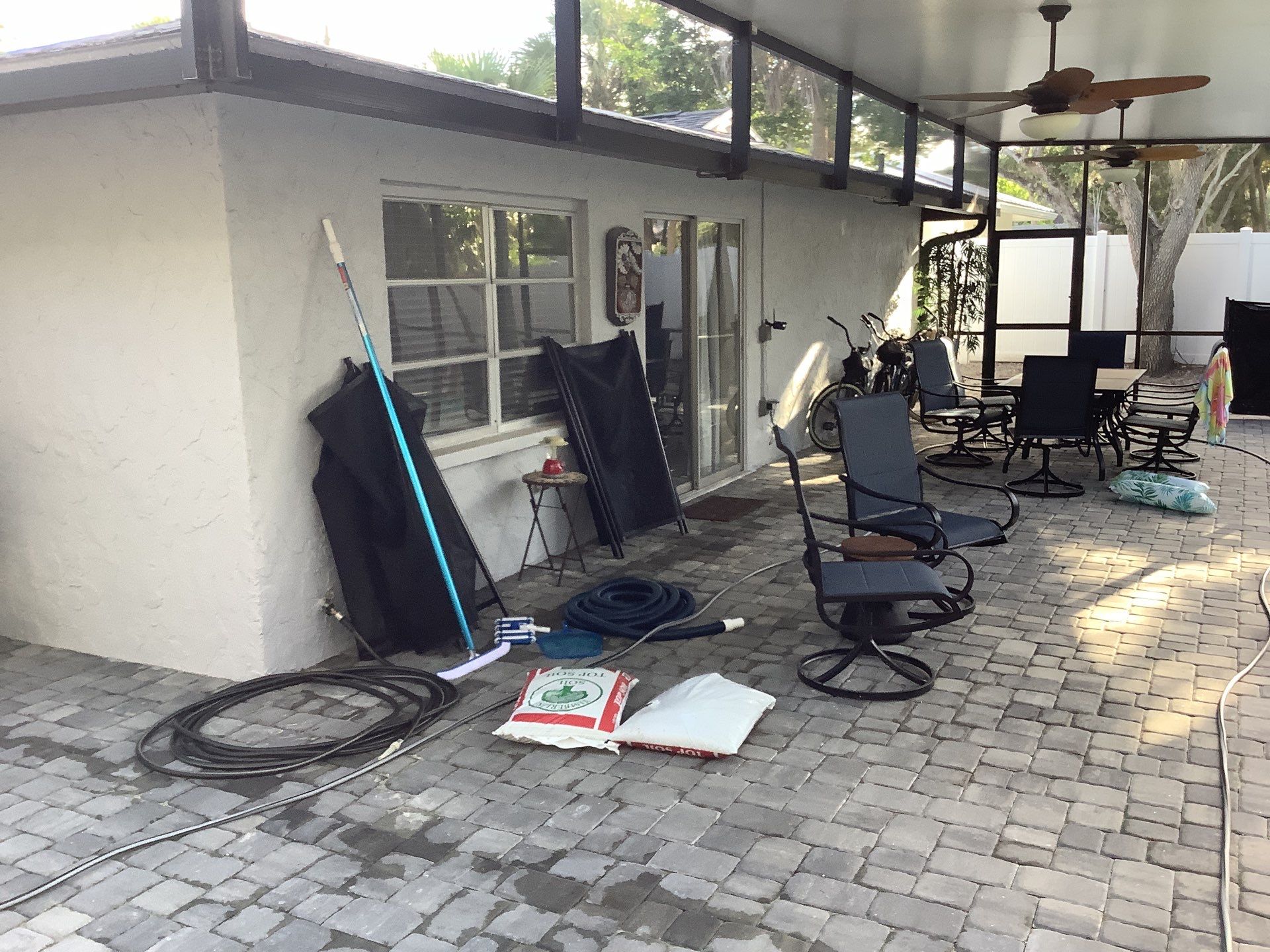 Black Seamless Gutters Installation in Siesta Key FL by Gutter Professors