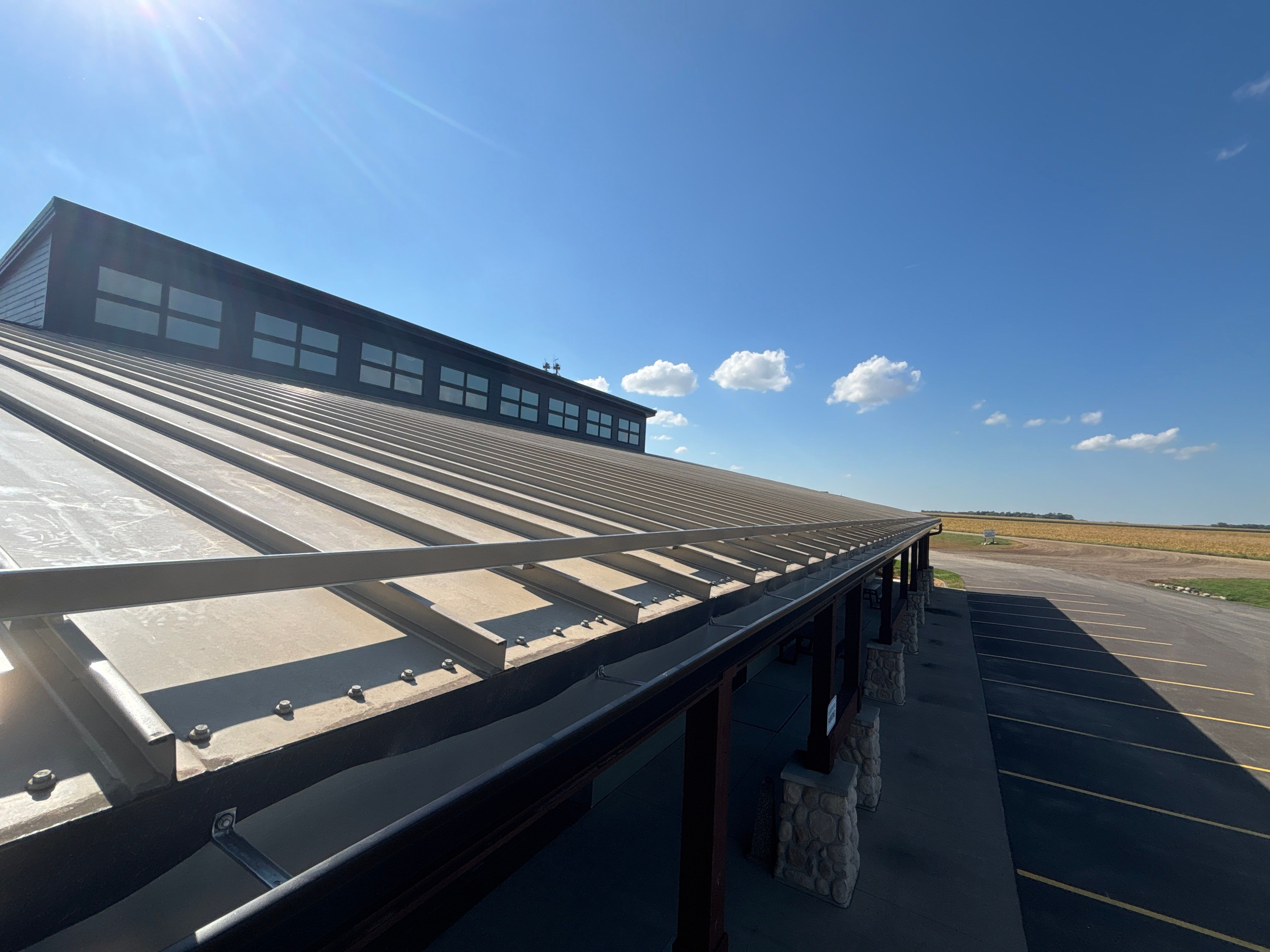6-Inch Black Commercial Seamless Gutters with Snow Rails– Sleepy Eye, MN by Next Level Seamless Gutters / Exteriors Inc.