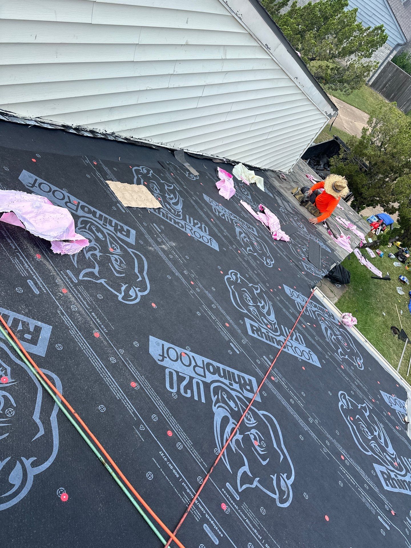 Residential Roofing Installation using Owen's Corning Duration (Lifetime) Shingles by Roof Repair Company