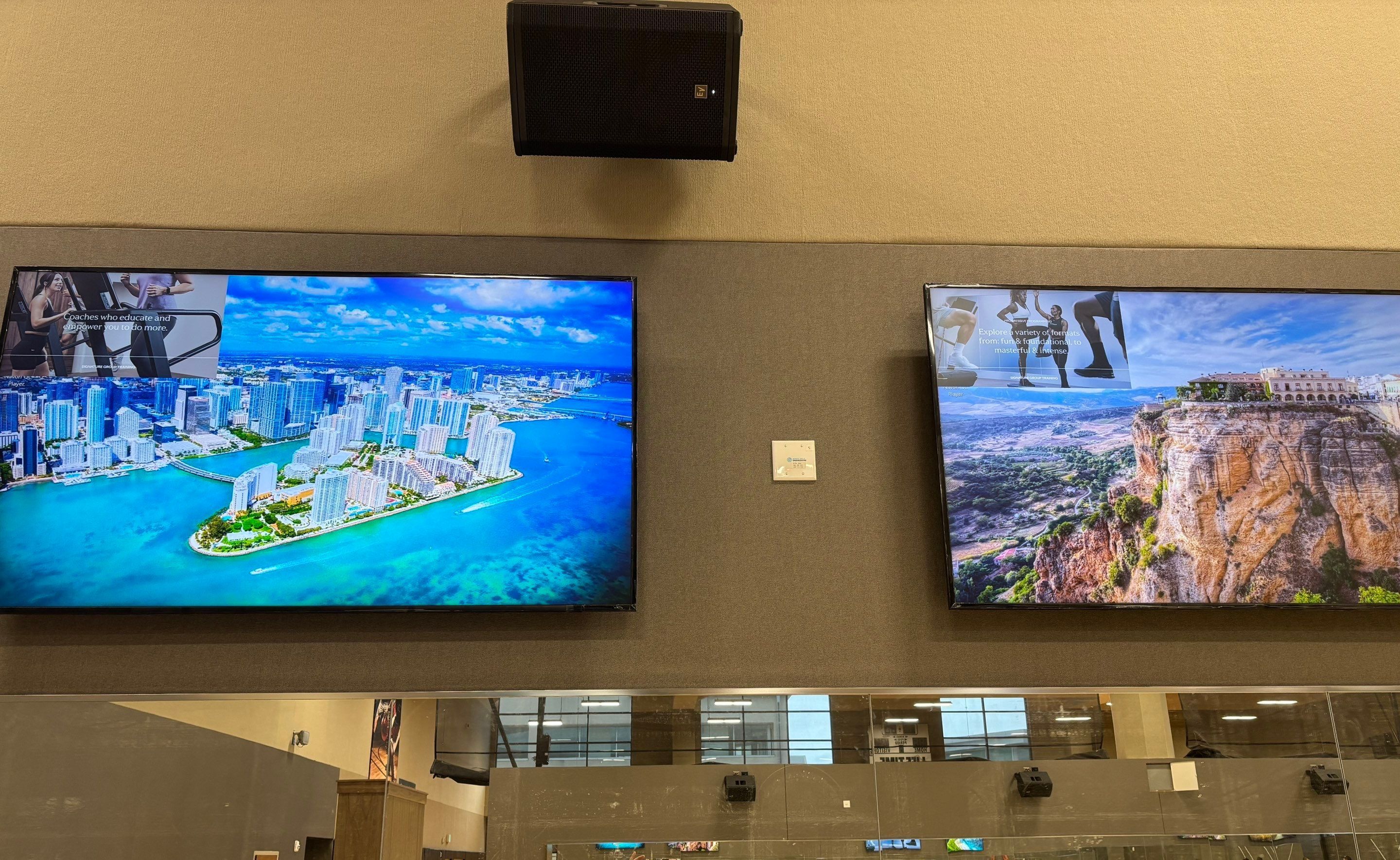 Fitness Center AV install by AVSi