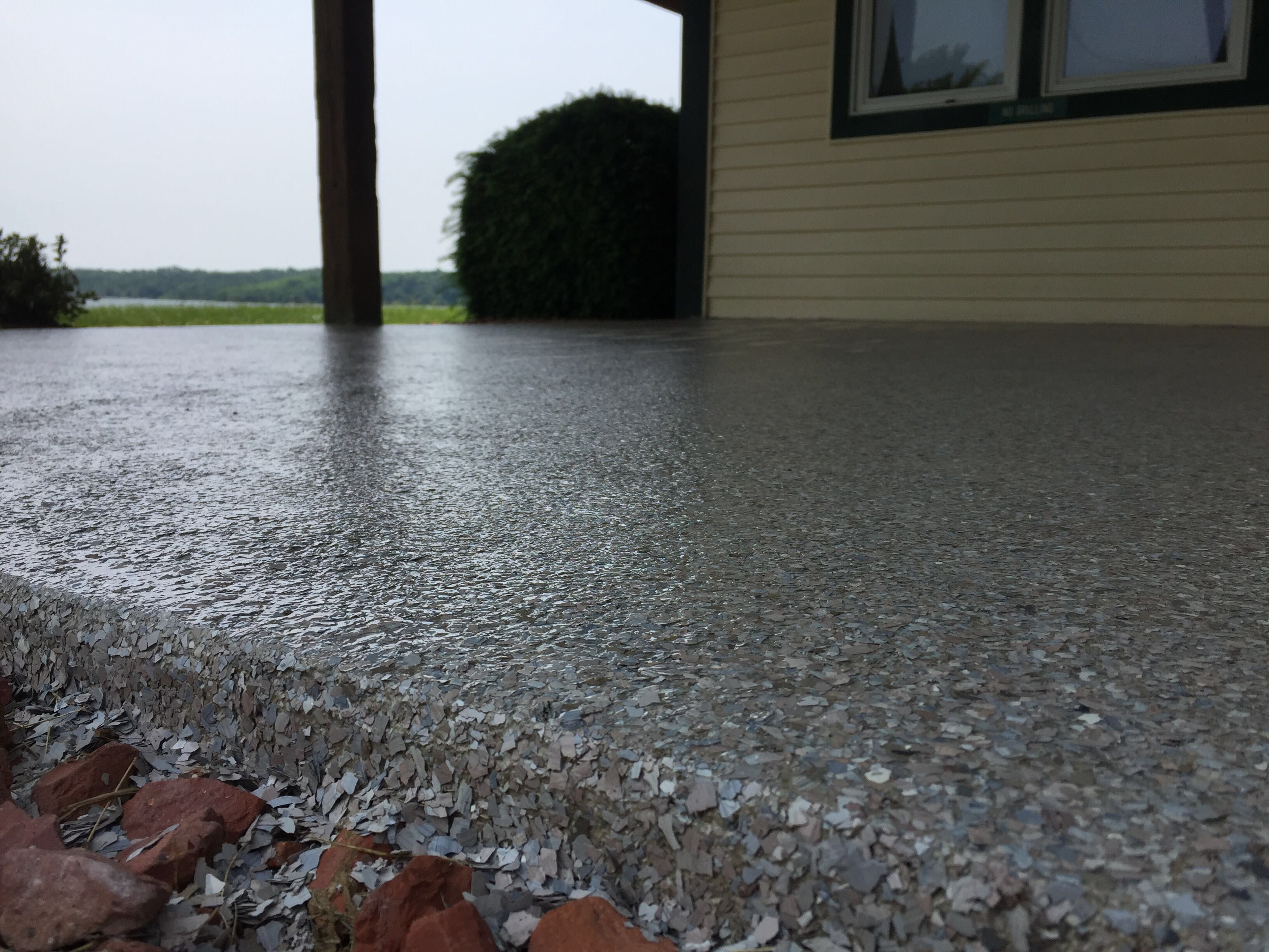 Patio Installation using Fieldstone by Your1DayFloor.com