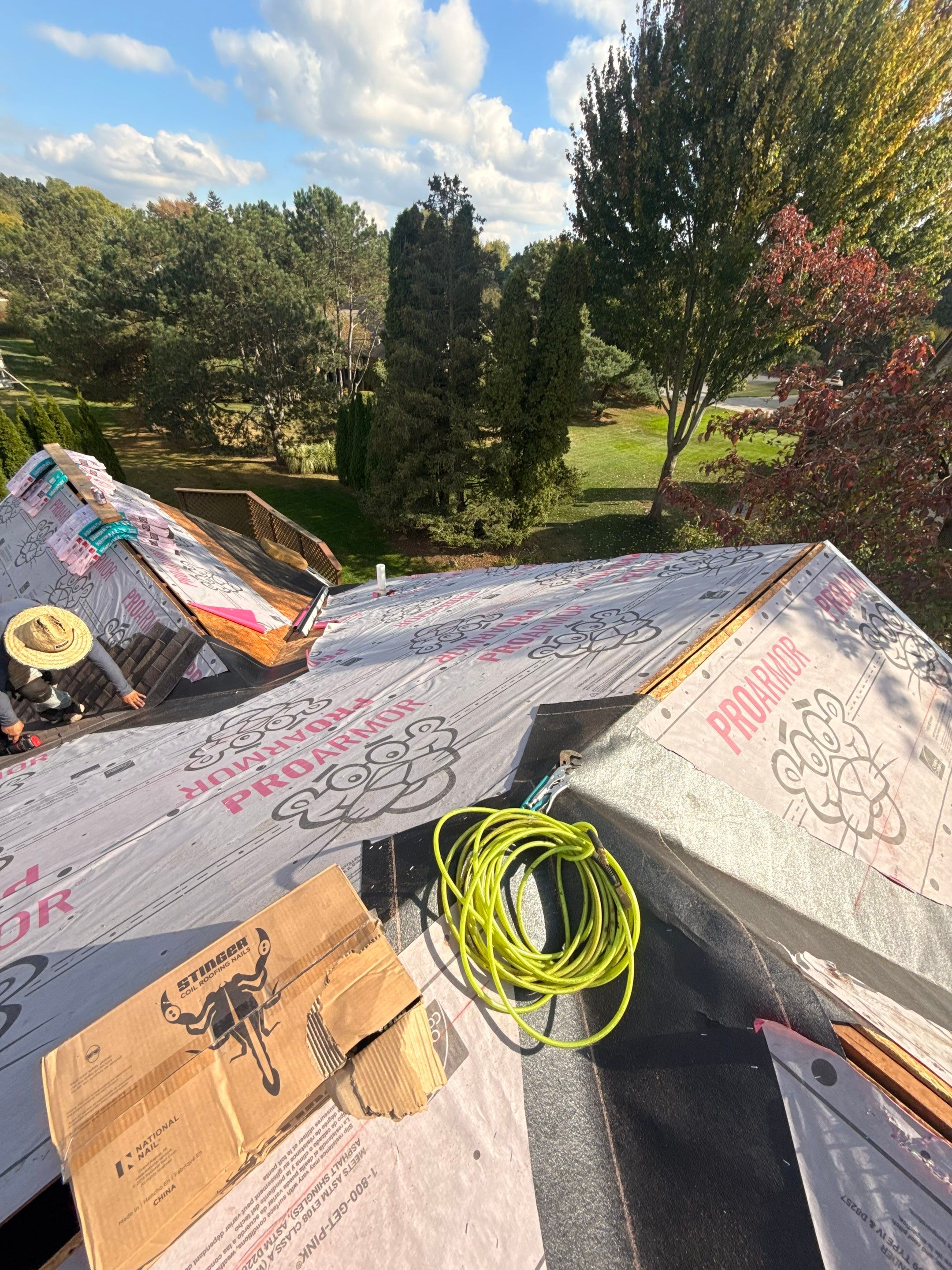 Roof Replacement using Owens Corning Teak by 180 Contractors