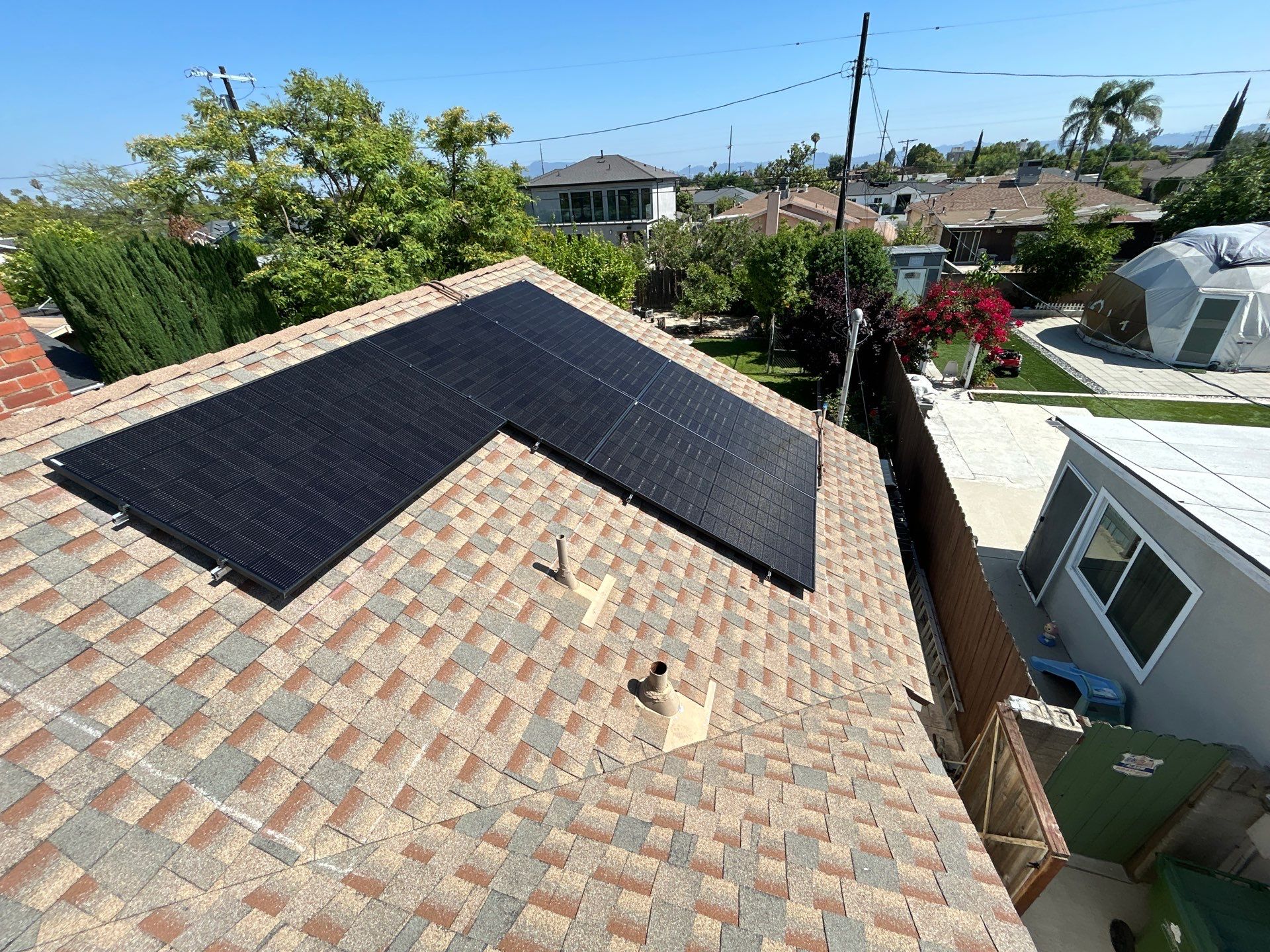 Solar System Installation on Los Angeles Residential Property by AWS Solar