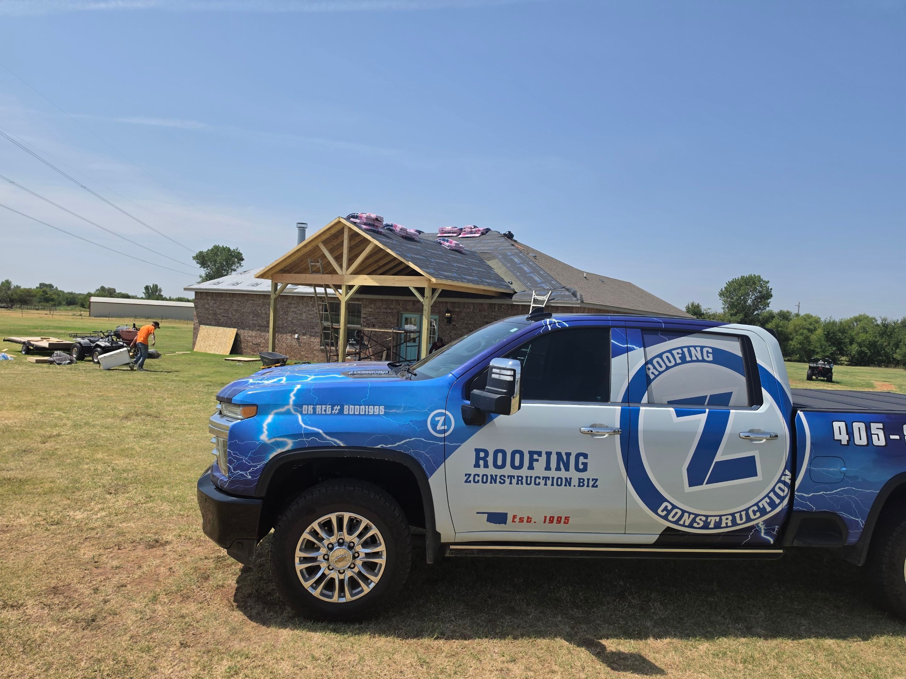Residential Shingle Roof Replacement and Workshop Roofing in El Reno by Z Construction & Roofing, LLC