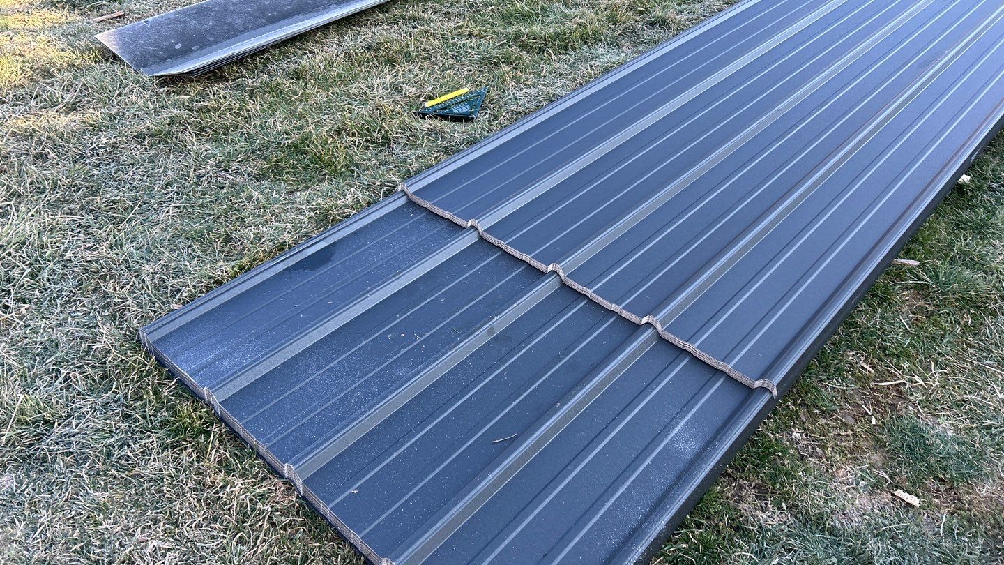 Residential Roofing Installation using Performance Panel Metal - Frost Black by RoofX 