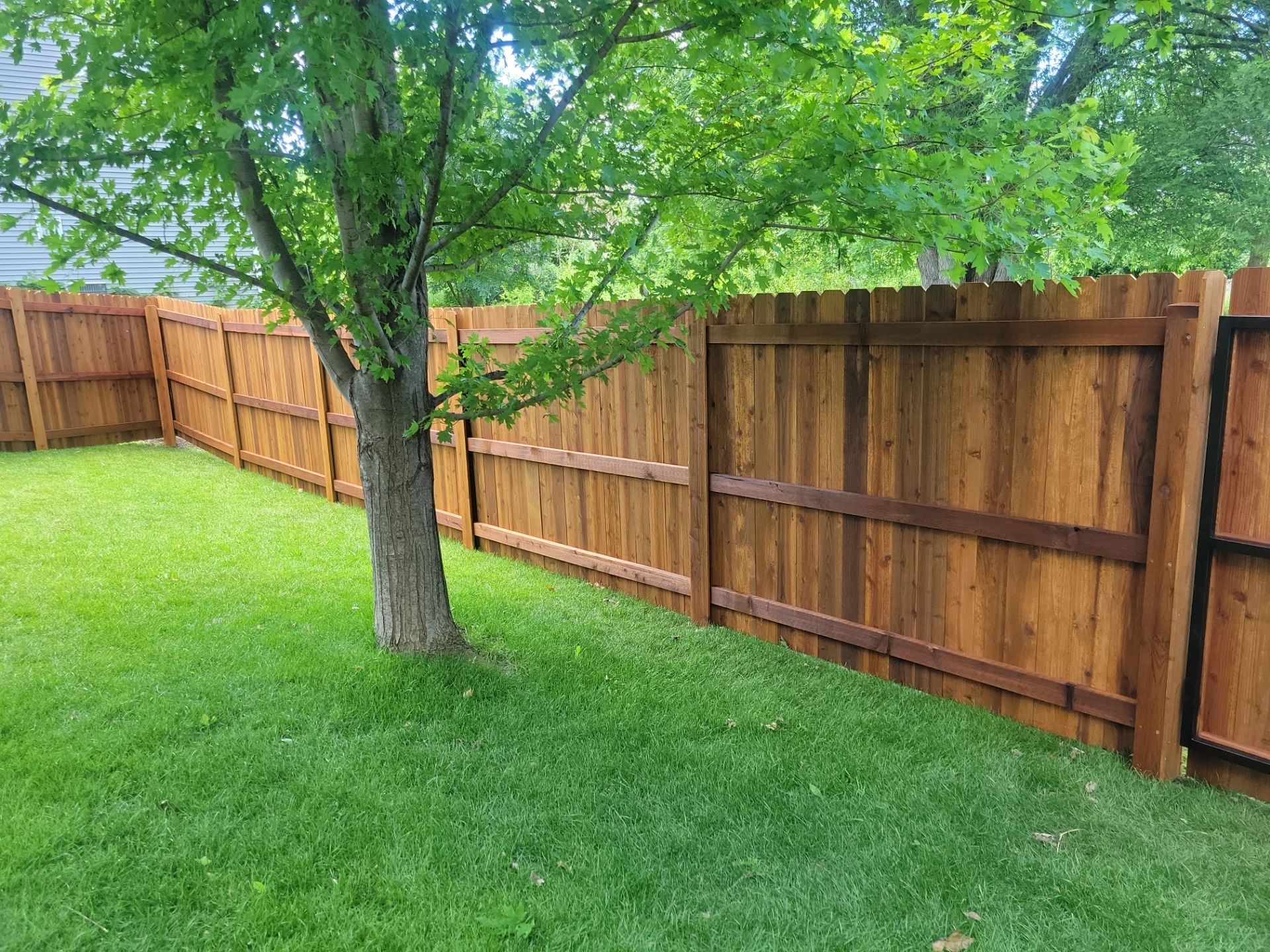 Project in Cedar by Perfect Picket Fence and Stain