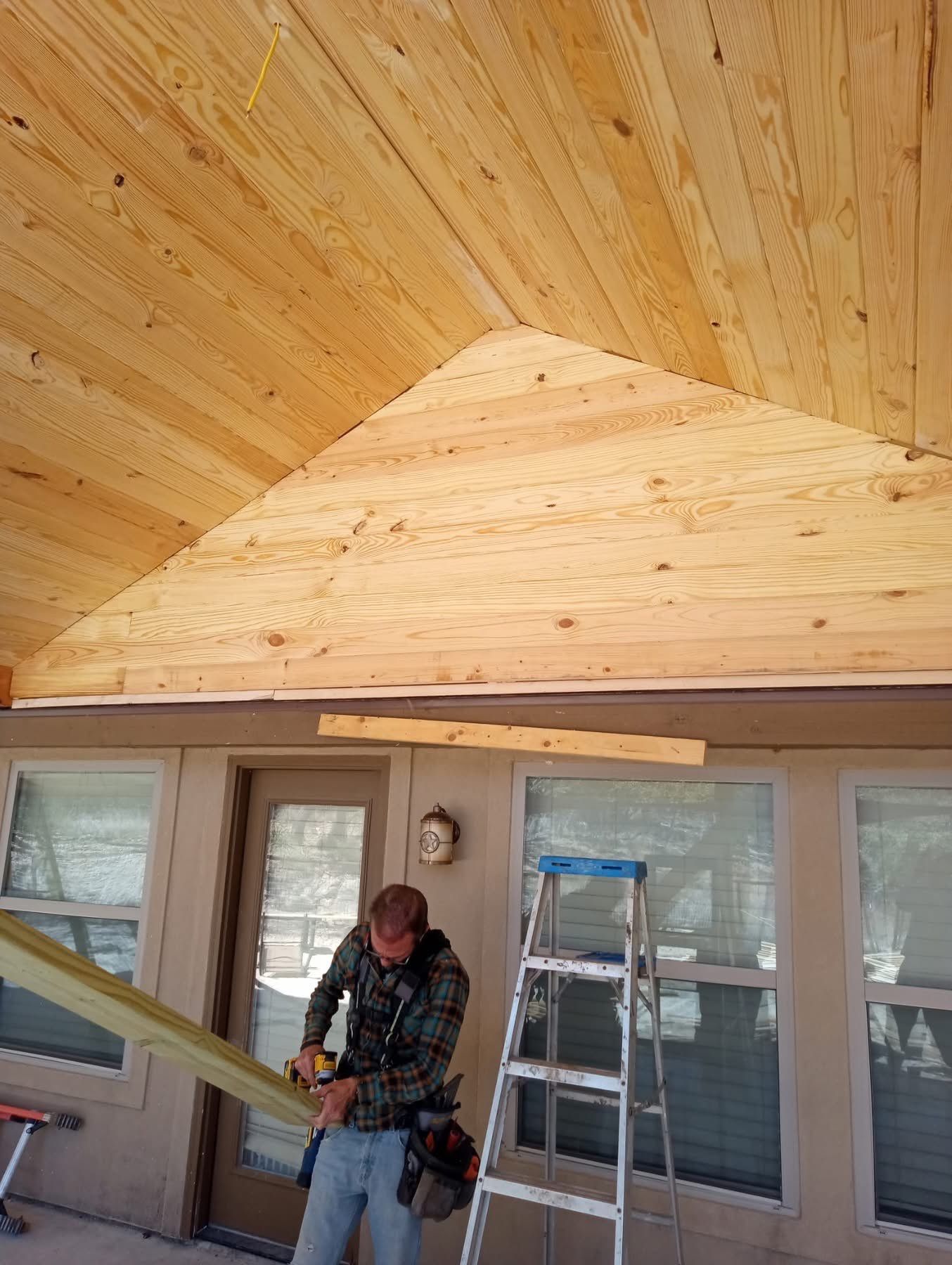 Reroof with Back Patio Addition using Owens Corning Duration Aged Copper by Lightning Exteriors