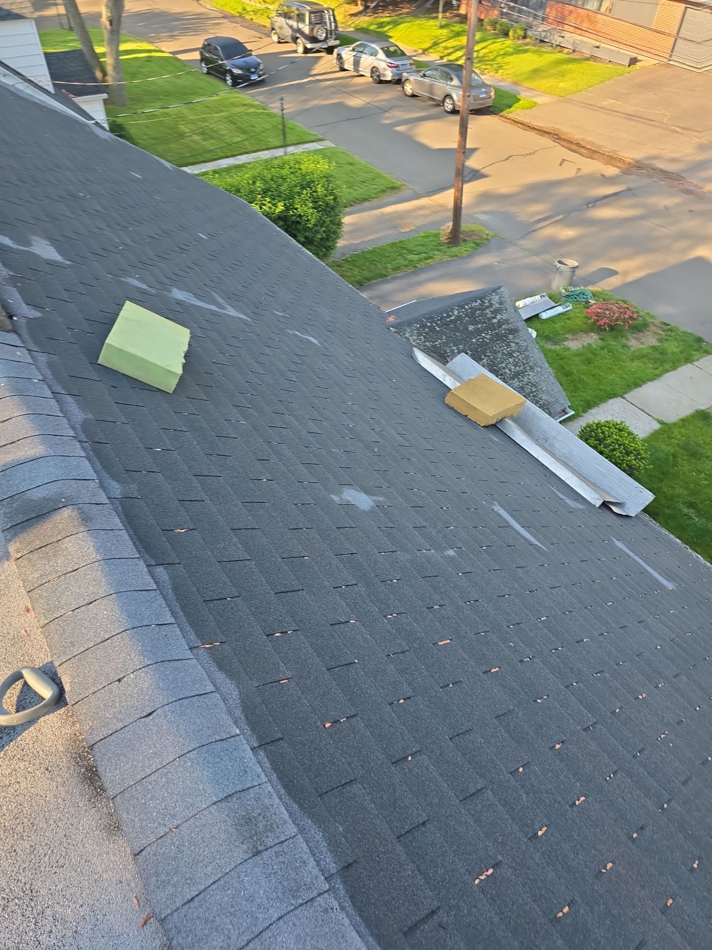 Residential Roof Replacement With Owens Corning Shingles in Stratford, CT by A Plus Exterior