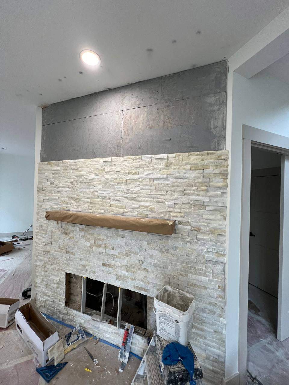 Fireplace Stone Work by Handyman State LLC