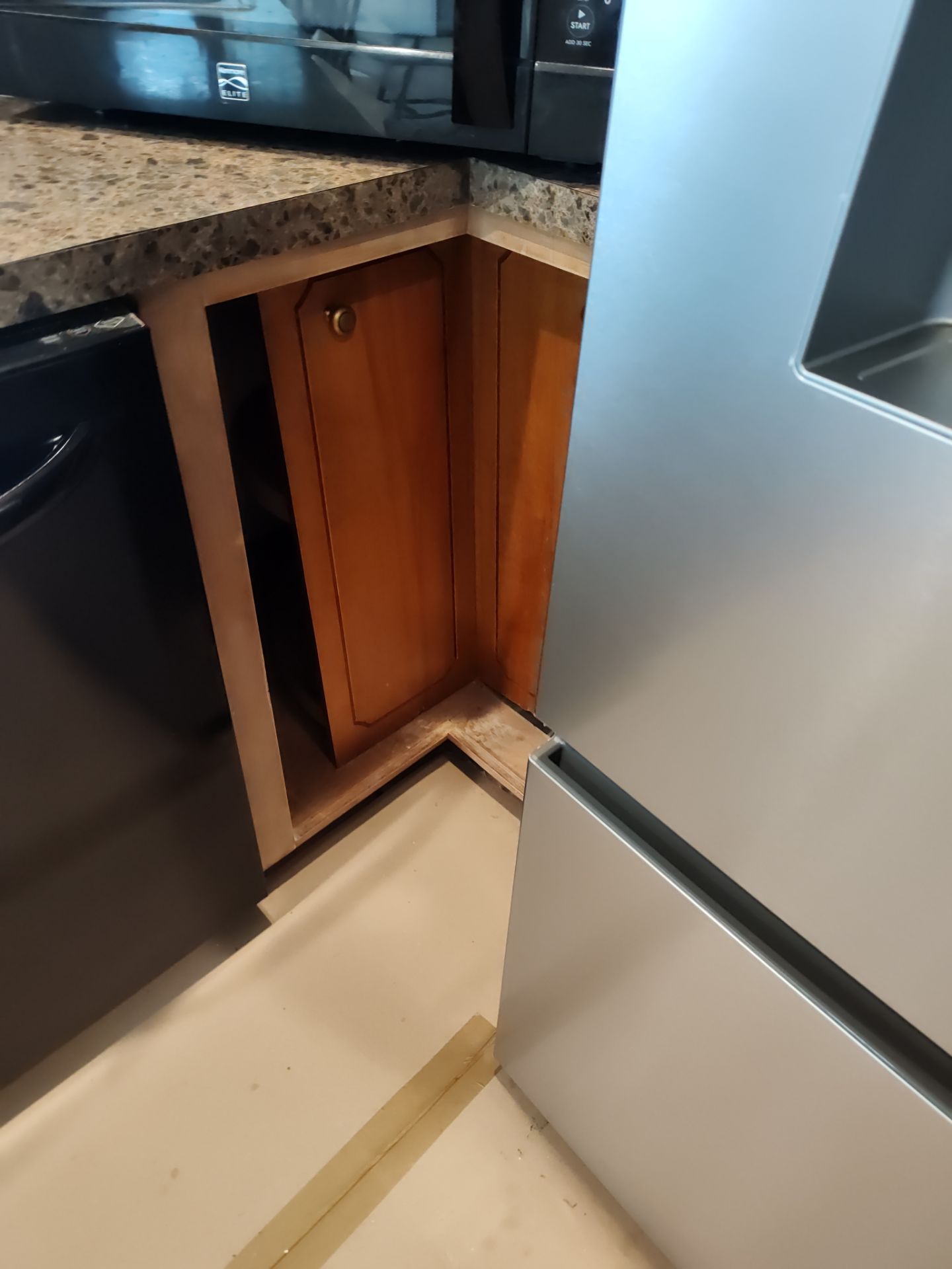 Remodel Kitchen refinishing cabinets by Cornerstone Home Builders, LLC