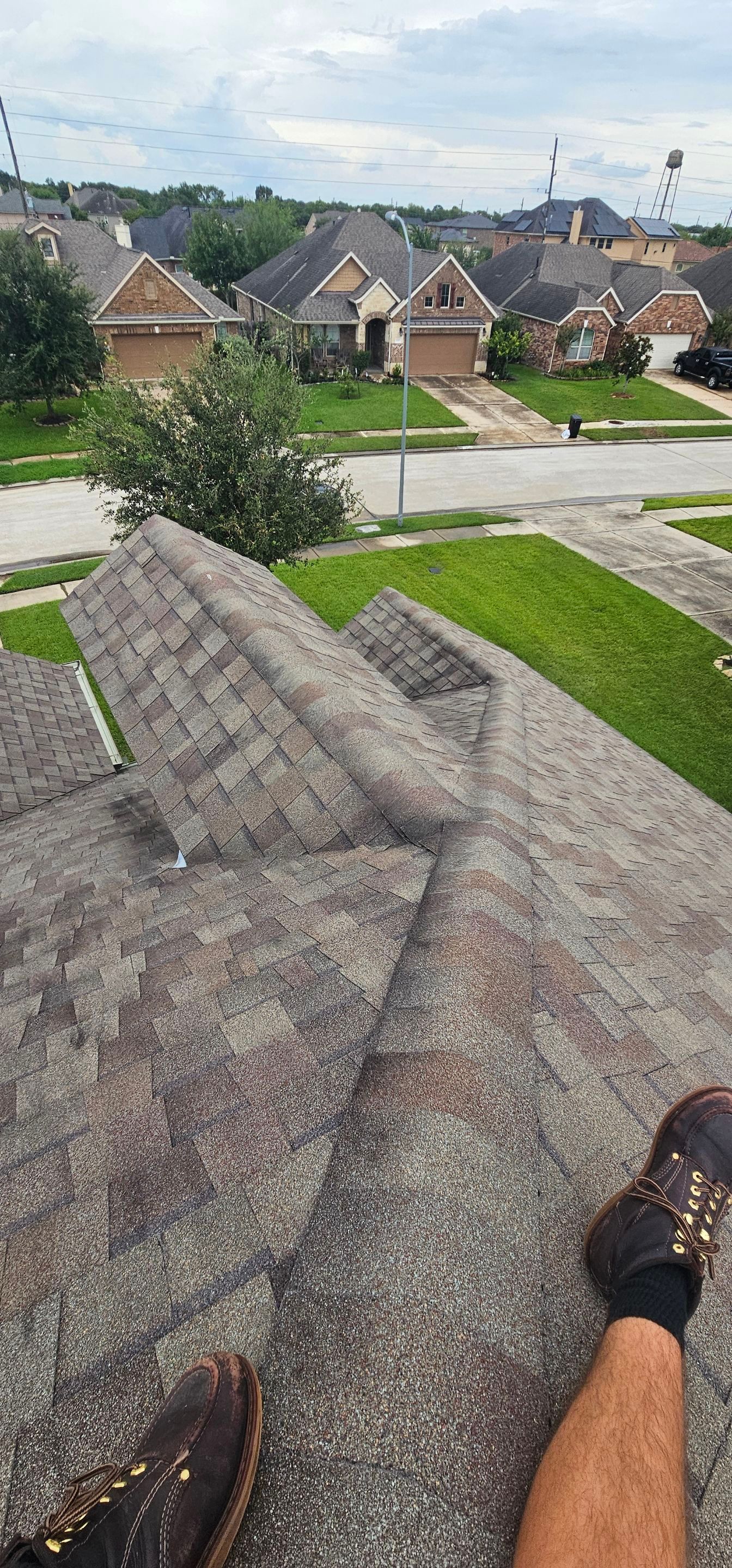 Hail Damage using Owen's Corning Duration (Lifetime) Shingles by Roof Repair Company