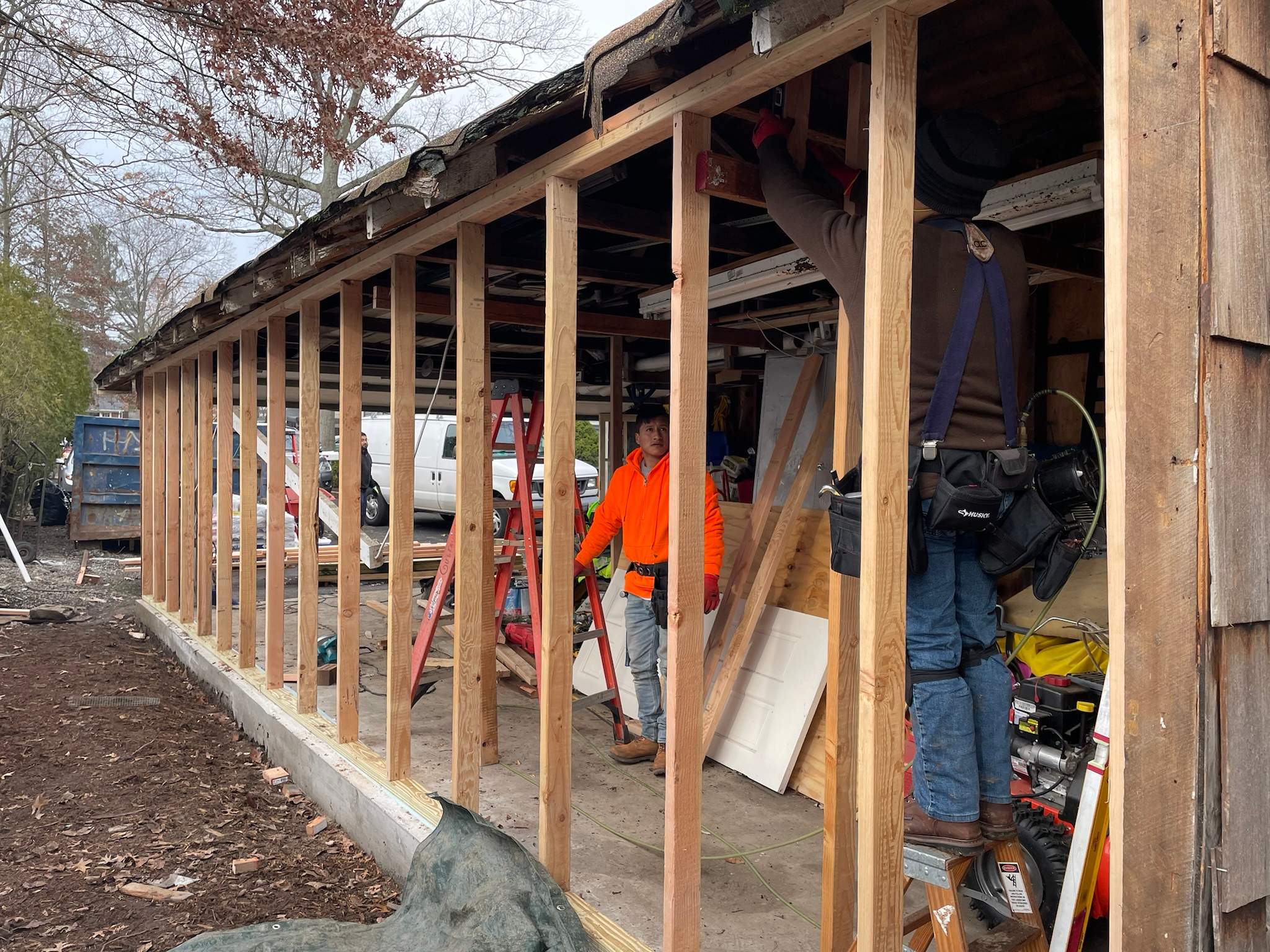 Garage Remodel using Wood by Home Concepts Construction
