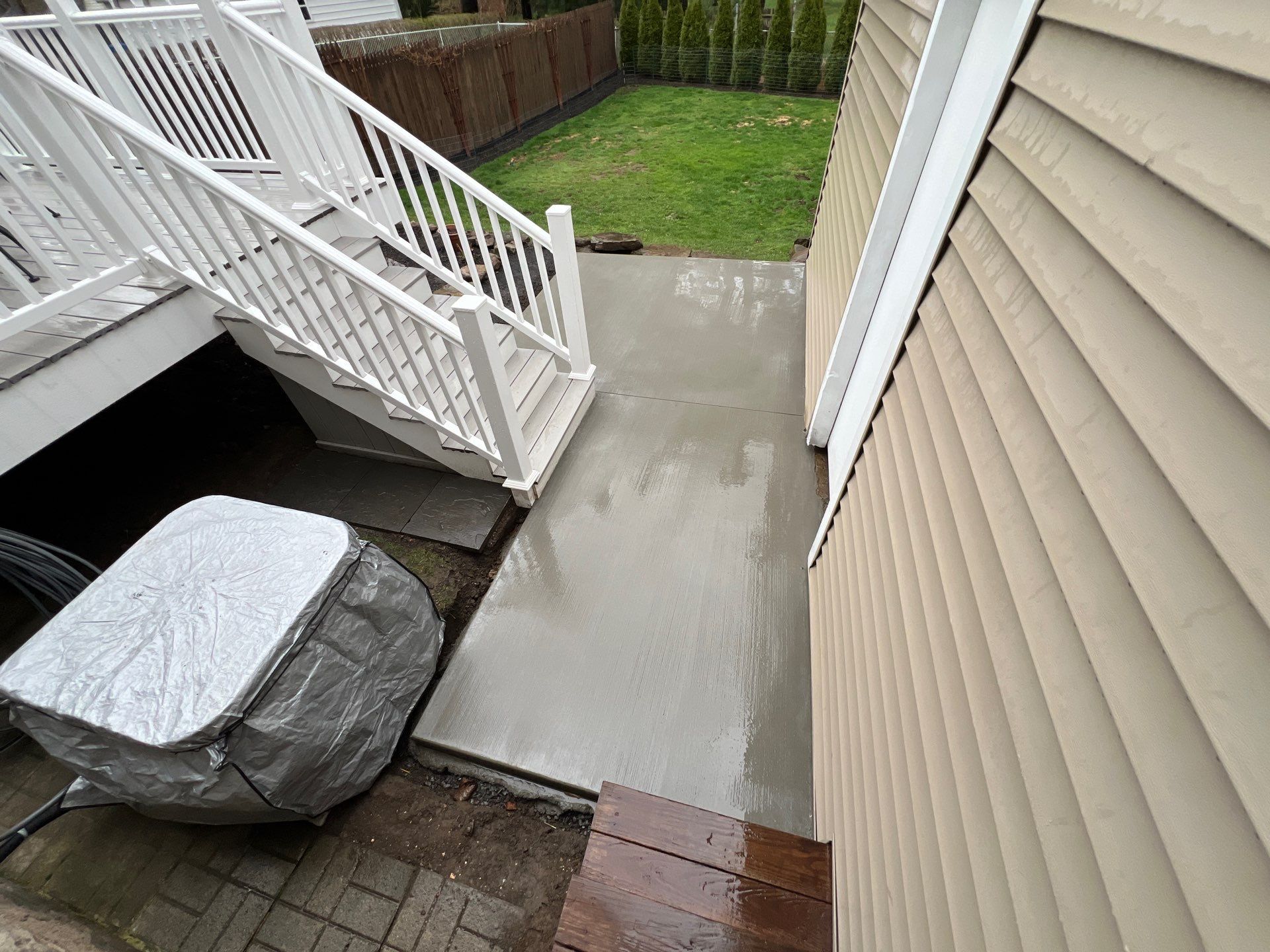 Broom Finished Patio  by NG Masonry & Construction LLC