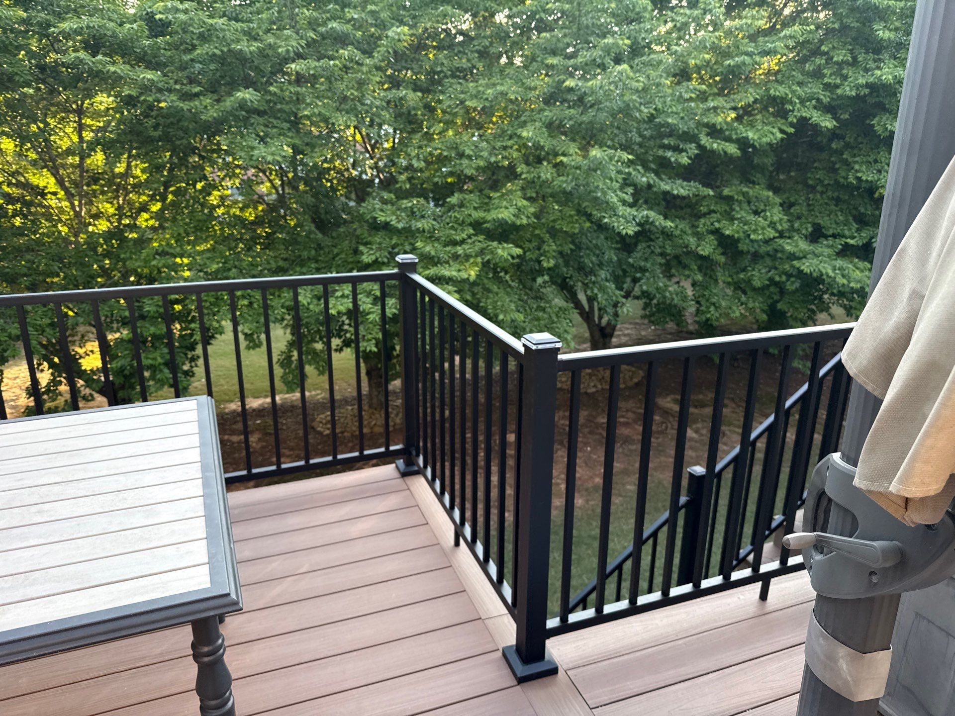Lawrenceville, GA Deckorators Deck Resurface, Under-Deck, and Trex Deck Lighting Installation by Nelson Exteriors 
