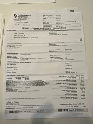 Water Damage Claim in St. Petersburg