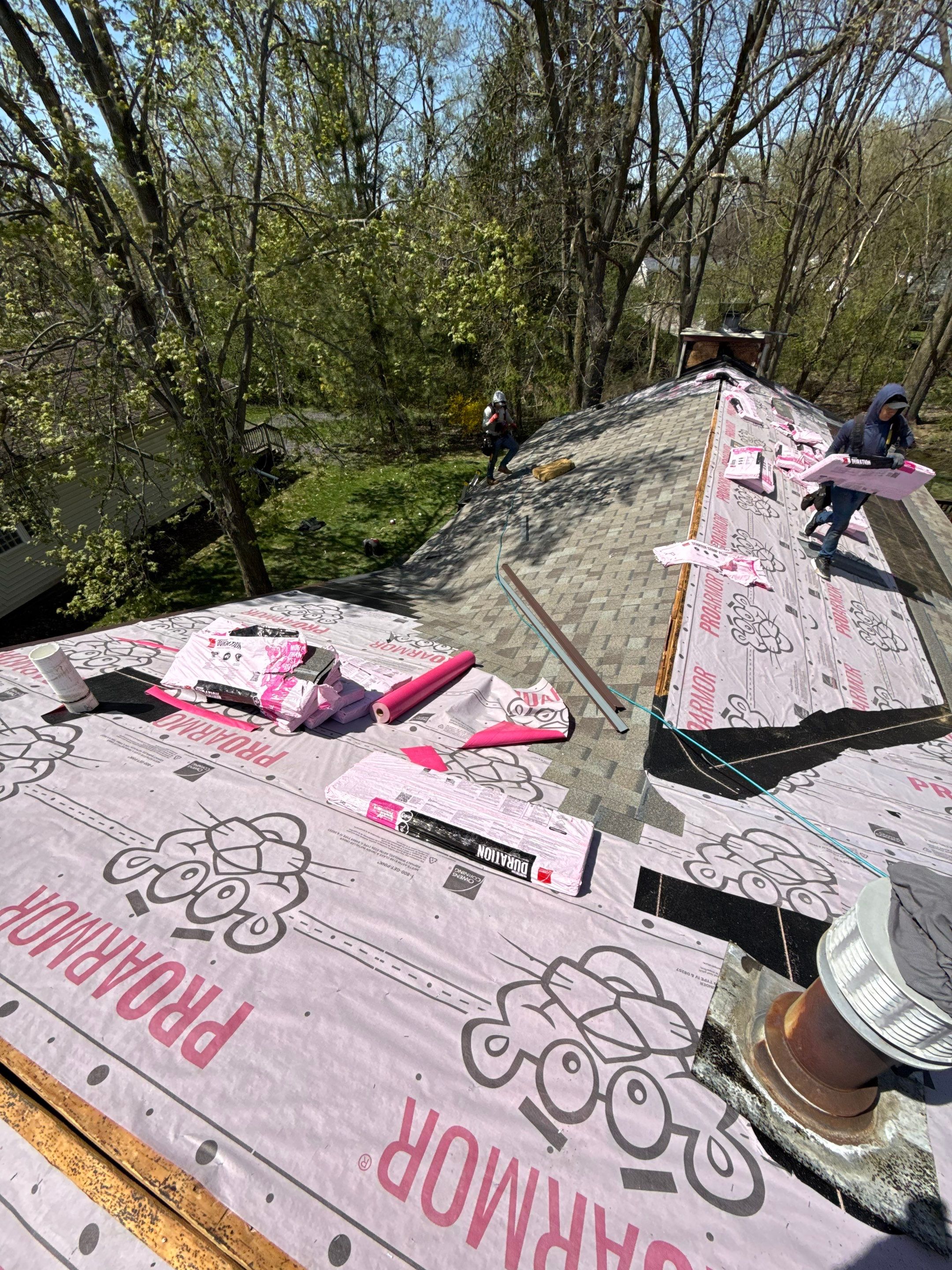 Roof Replacement using Owens Corning Driftwood by 180 Contractors