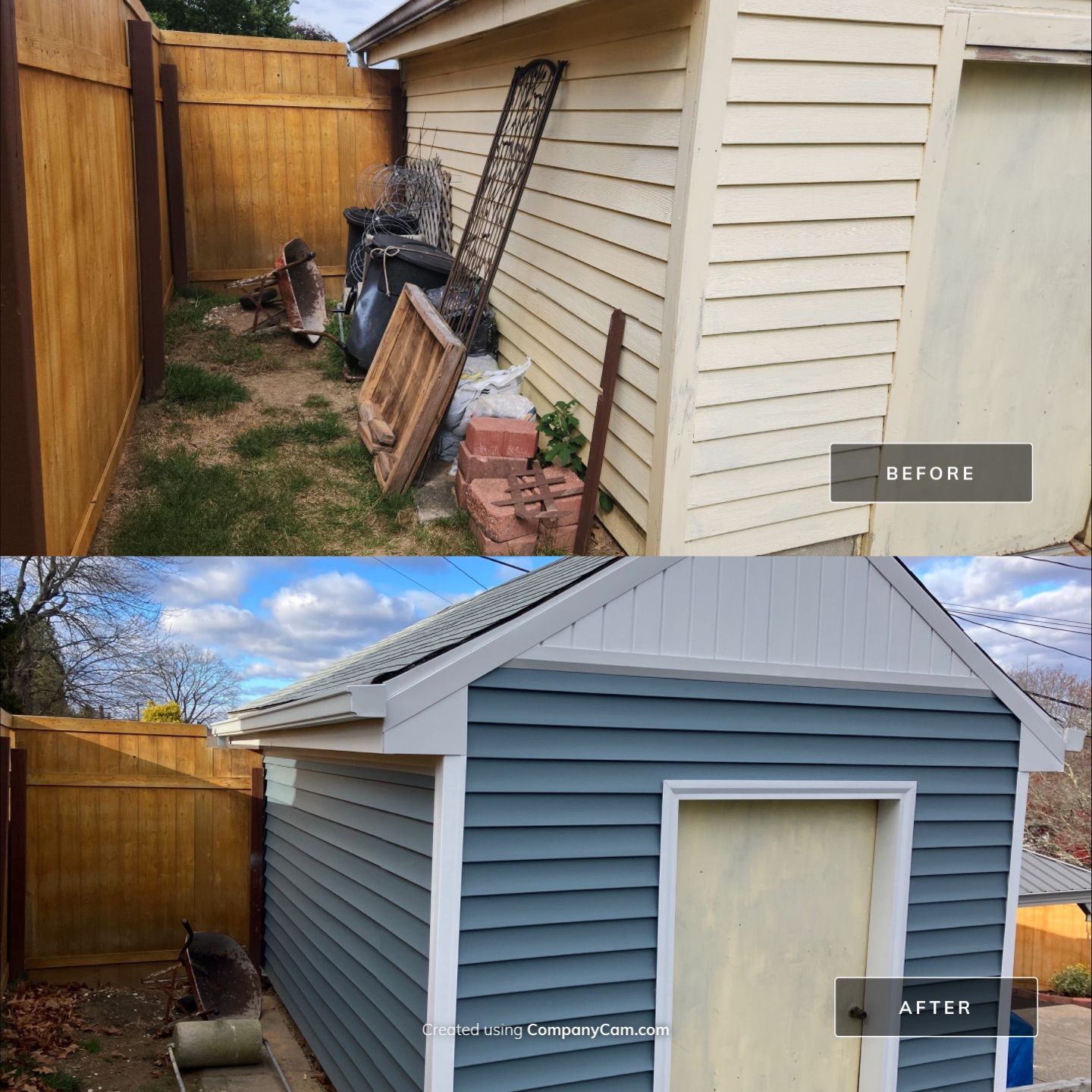 Beautiful Siding update with Cert. Monogram D/4 x 12'6" Clapboard, Wedgewood Blue by DiGiorgi Roofing and Siding Inc