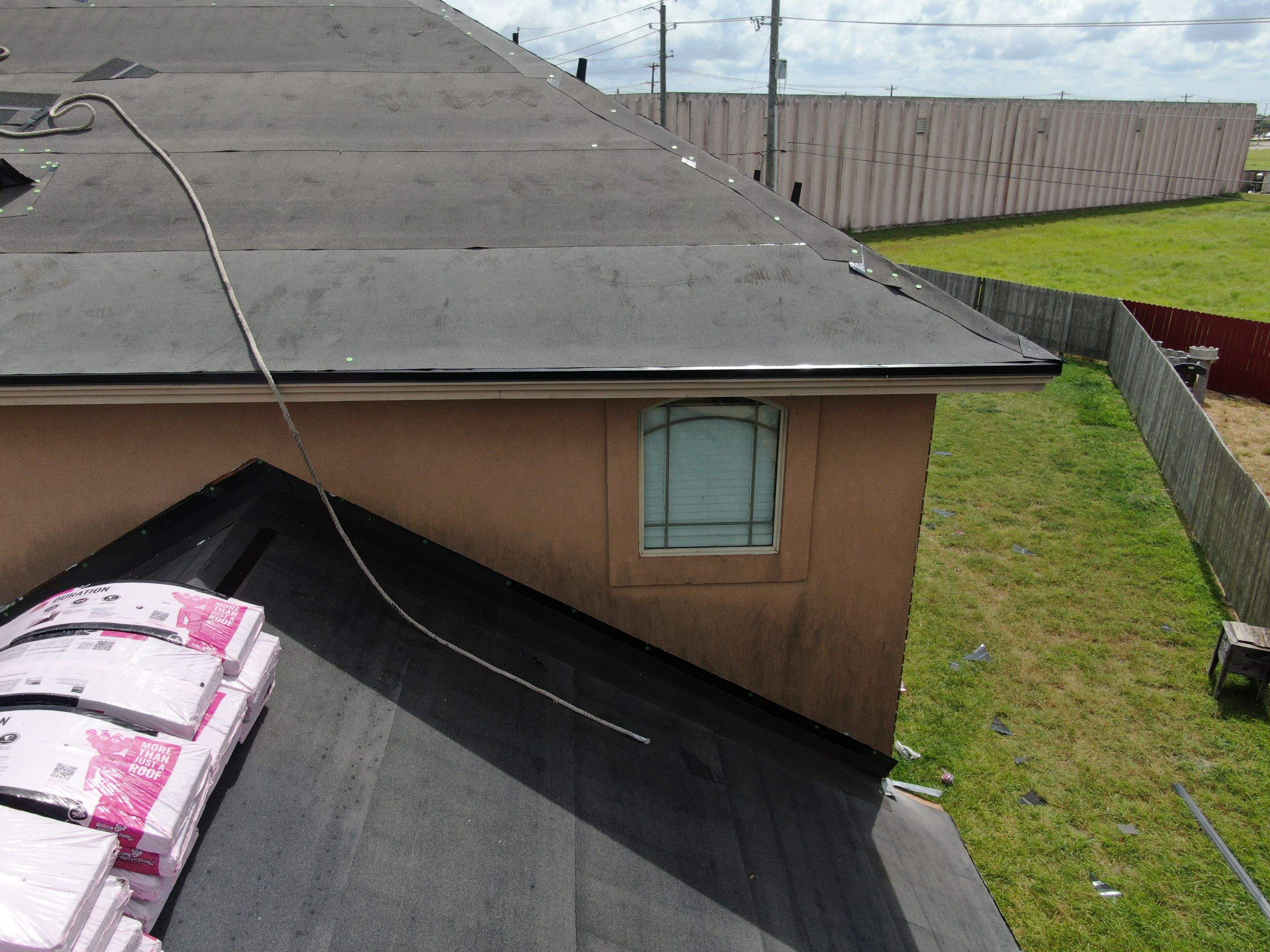 Flashing Stucco above the Roof by Bayfront Roofing and Construction