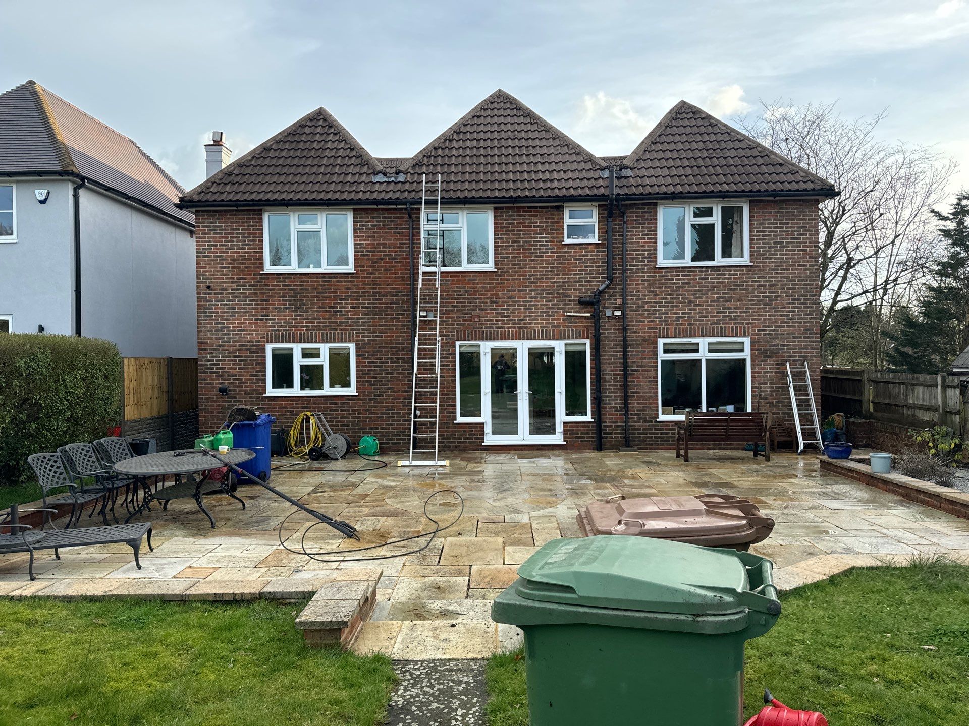 Roof Clean  - Moss Removal - Gutter Clean using Honda 15lpm Low Pressure Washing Machine by Ges Exterior Cleaning ltd