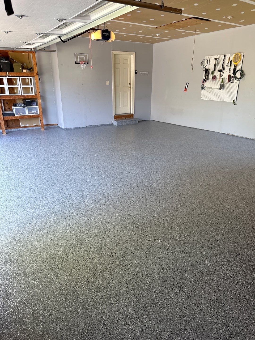Silverado garage floor coating  by NG Masonry & Construction LLC