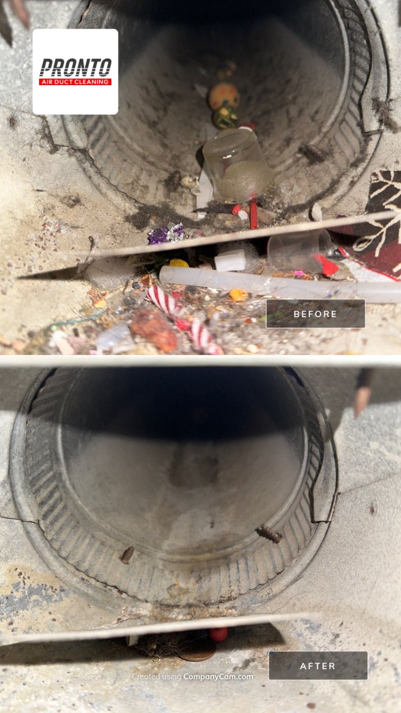 Air duct cleaning using Hypervac by Pronto Air Duct Cleaning