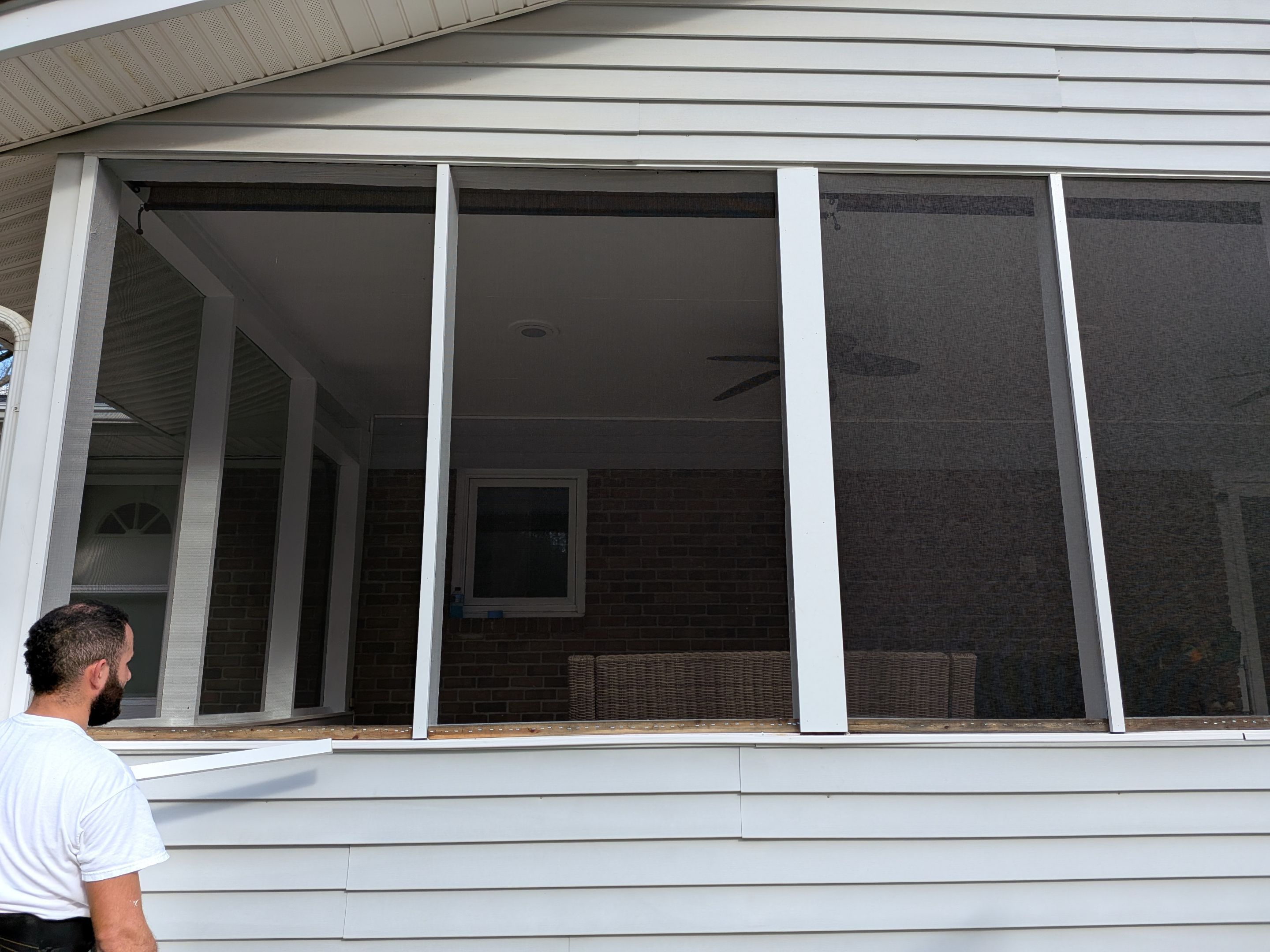 Screen Porch Replacement by Praise God Painting, LLC
