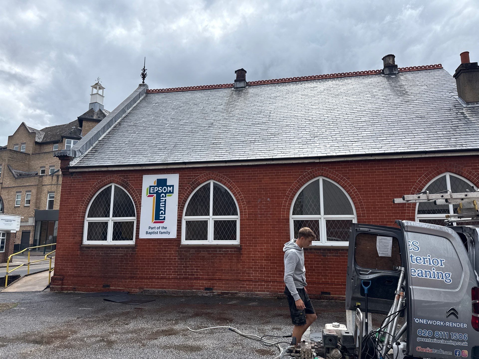 Epsom Baptist Church by Ges Exterior Cleaning ltd
