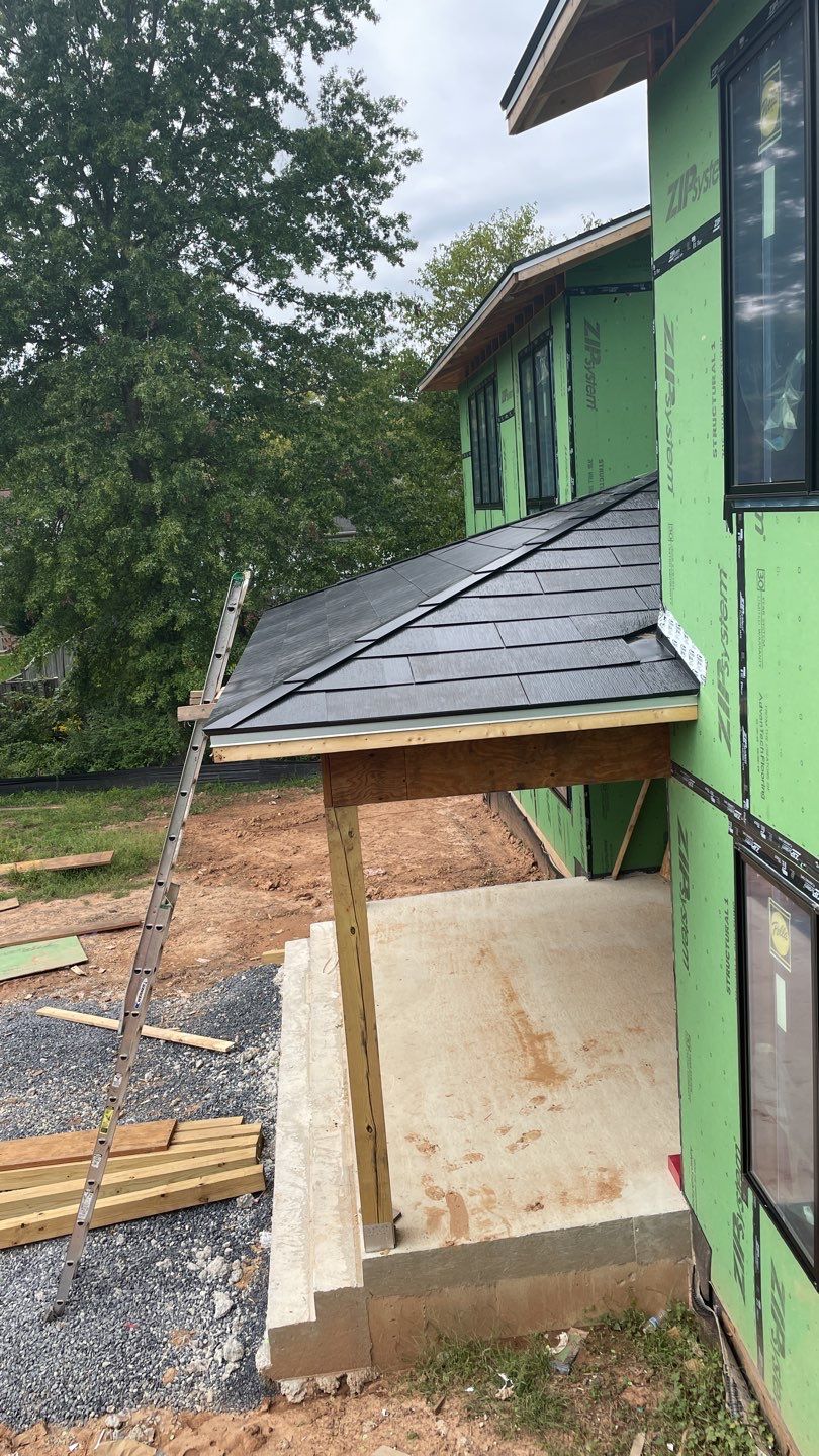 Tesla Solar Roof  using Tesla Solar Roof V3 tiles by American Home Contractors