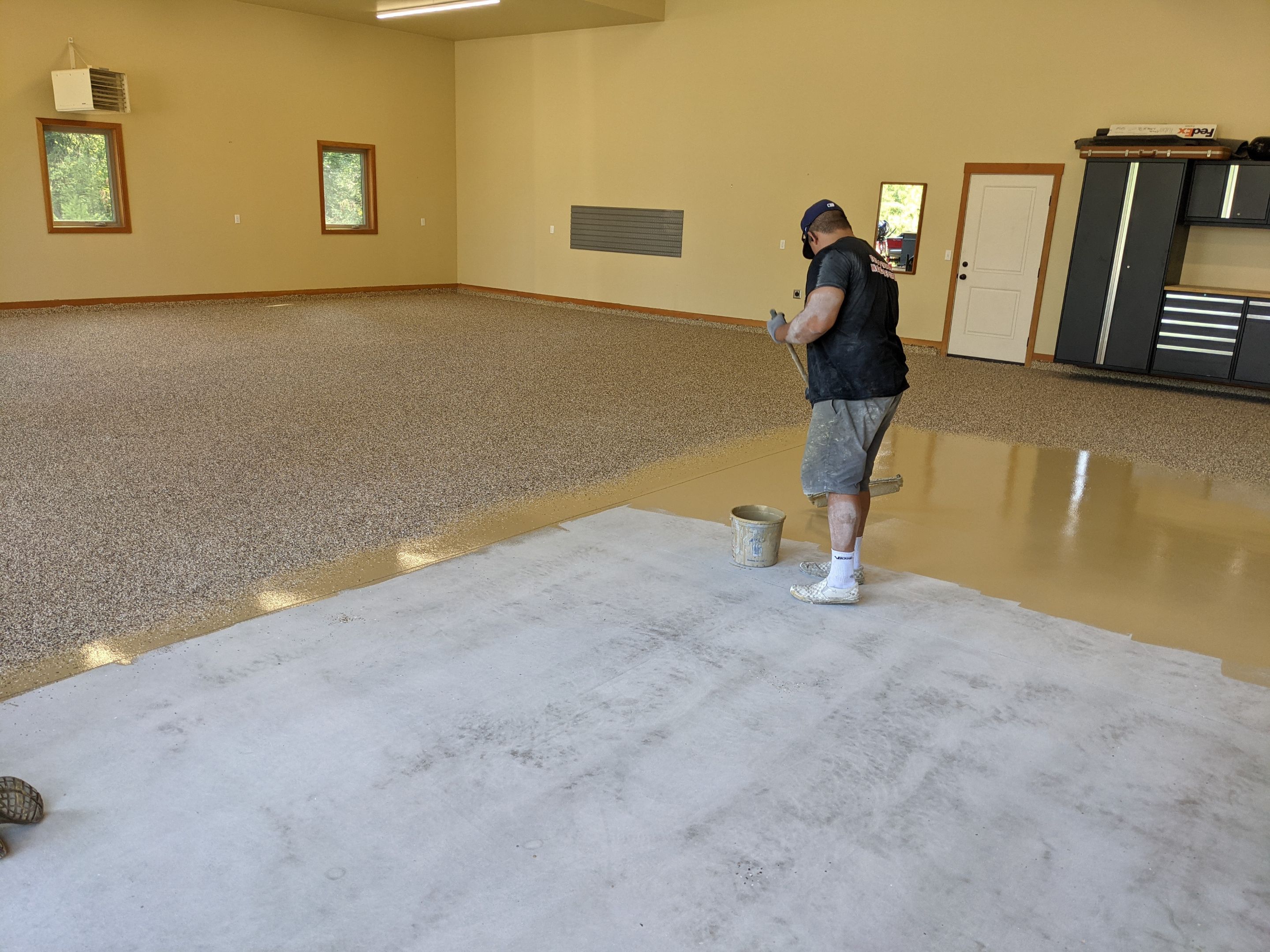 Shop Transformation using Sandstone and the Penntek Evolution System by Croc Coatings, LLC