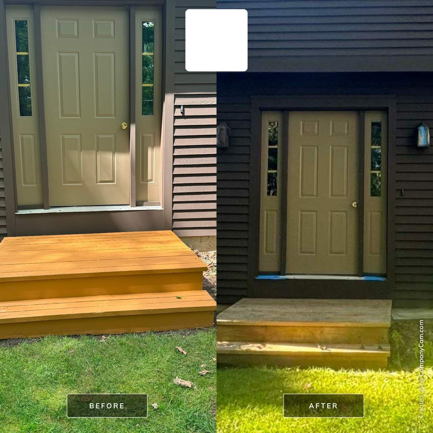 Exterior Siding Repairs and Multi-Level Deck Refinishing in Augusta by Picture Perfect Pro Painting