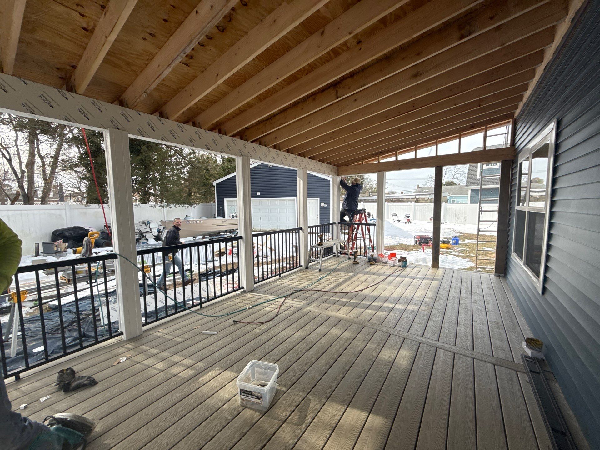 New Deck Porch In Keport by deck guardian