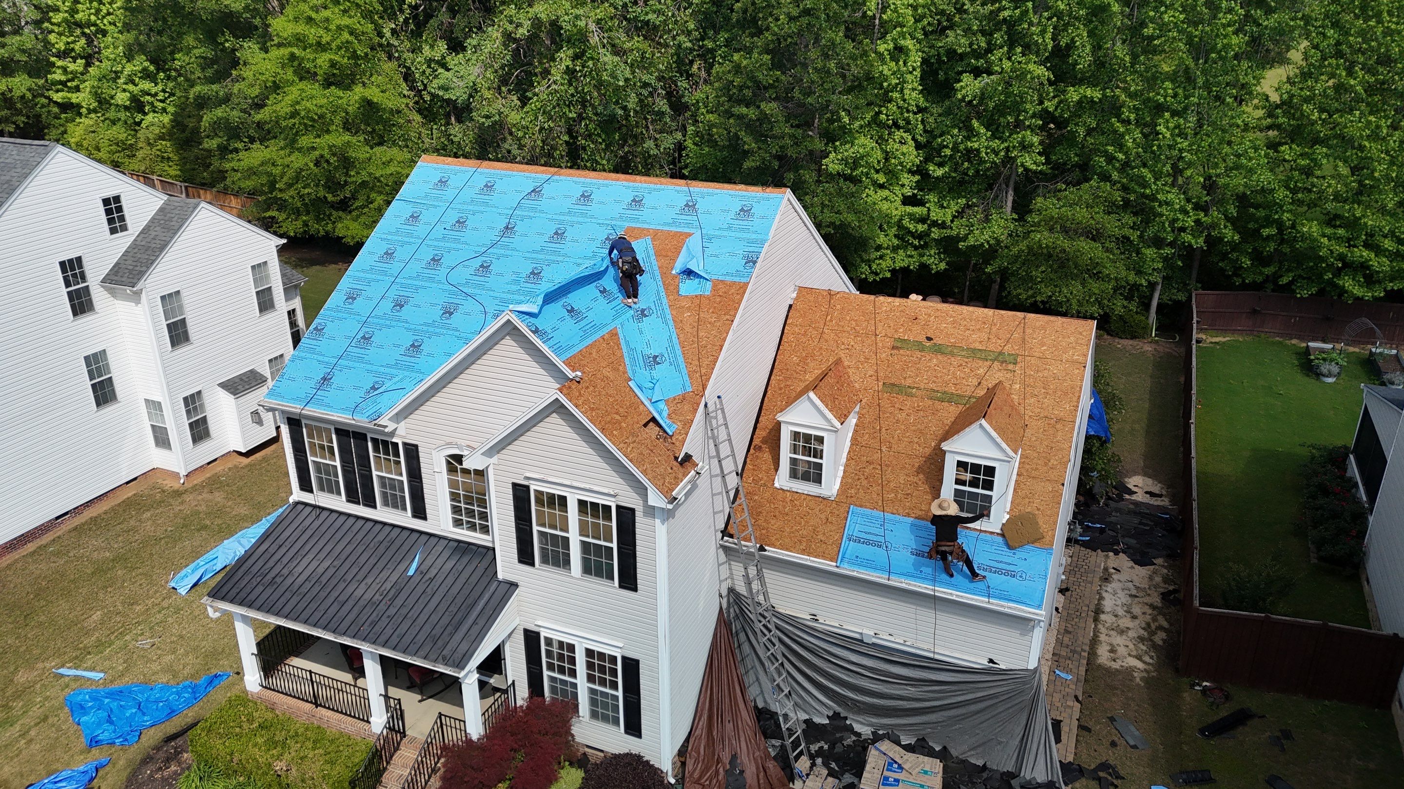 Full Asphalt Shingle Roof Replacement in Simpsonville, South Carolina by Roofers LLC