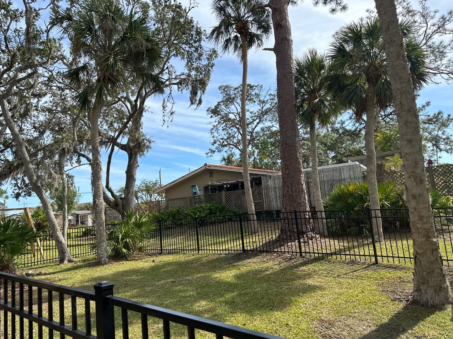Aluminum Fence Installation using Black 3 Rail Aluminum Fence by Asap fence and gates, LLC