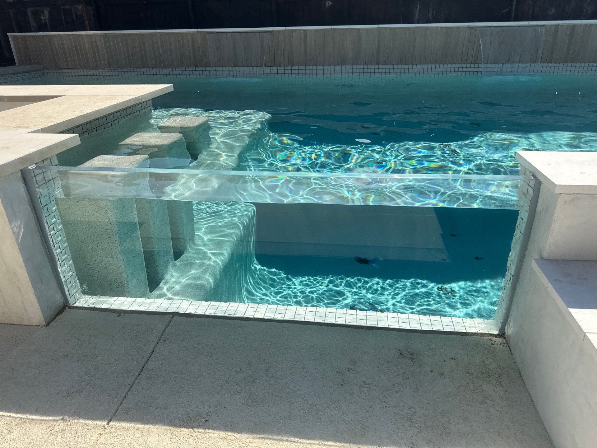 Modern Geometric Pool with Cabana and Fire Feature by Pinnacle Pools and Spas - DFW
